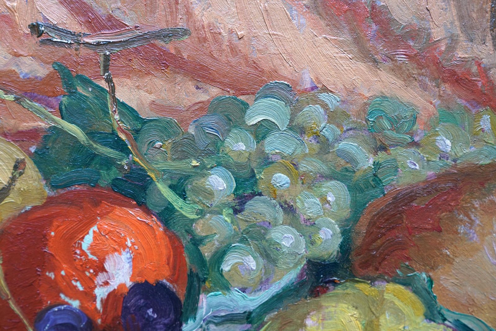 William Samuel Hortonstill Life With Fruit And Lantern   American Impressionist Art Oil Paintingcirca 1920 photo buy