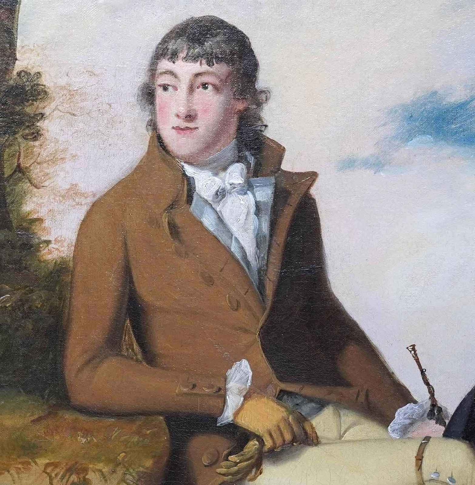 William Williamsportrait Of A Gentleman In A Landscape   British Old Master Art Oil Paintingcirca 1780 photo 8148.0