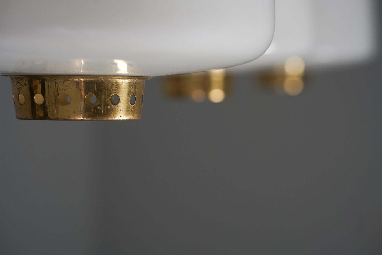 Set Of Three Rare Flush Mounts, Lisa Johansson Pape, Orno Oy, 1940/1950s photo Lighting