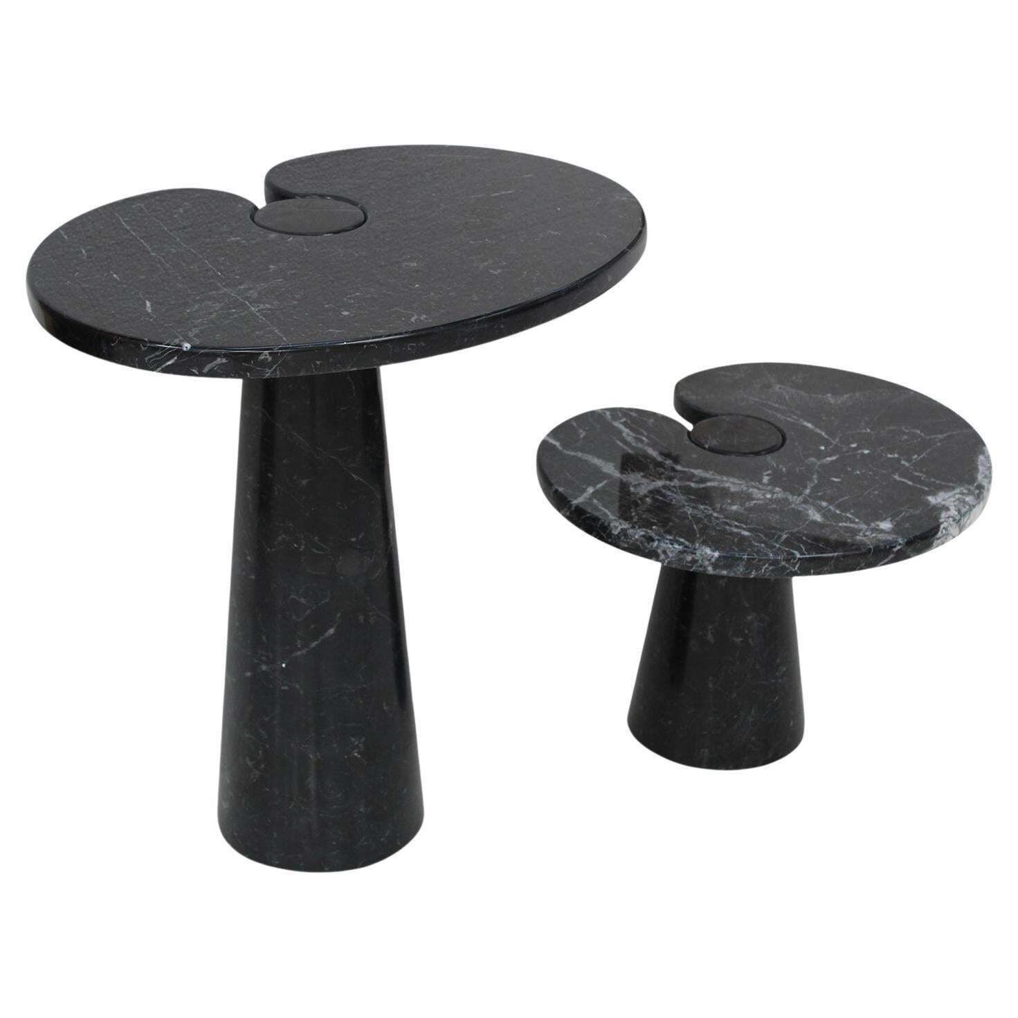 Angelo Mangiarotti For Skipper Pair Of Eros Marble Side Tables Italy 1970s