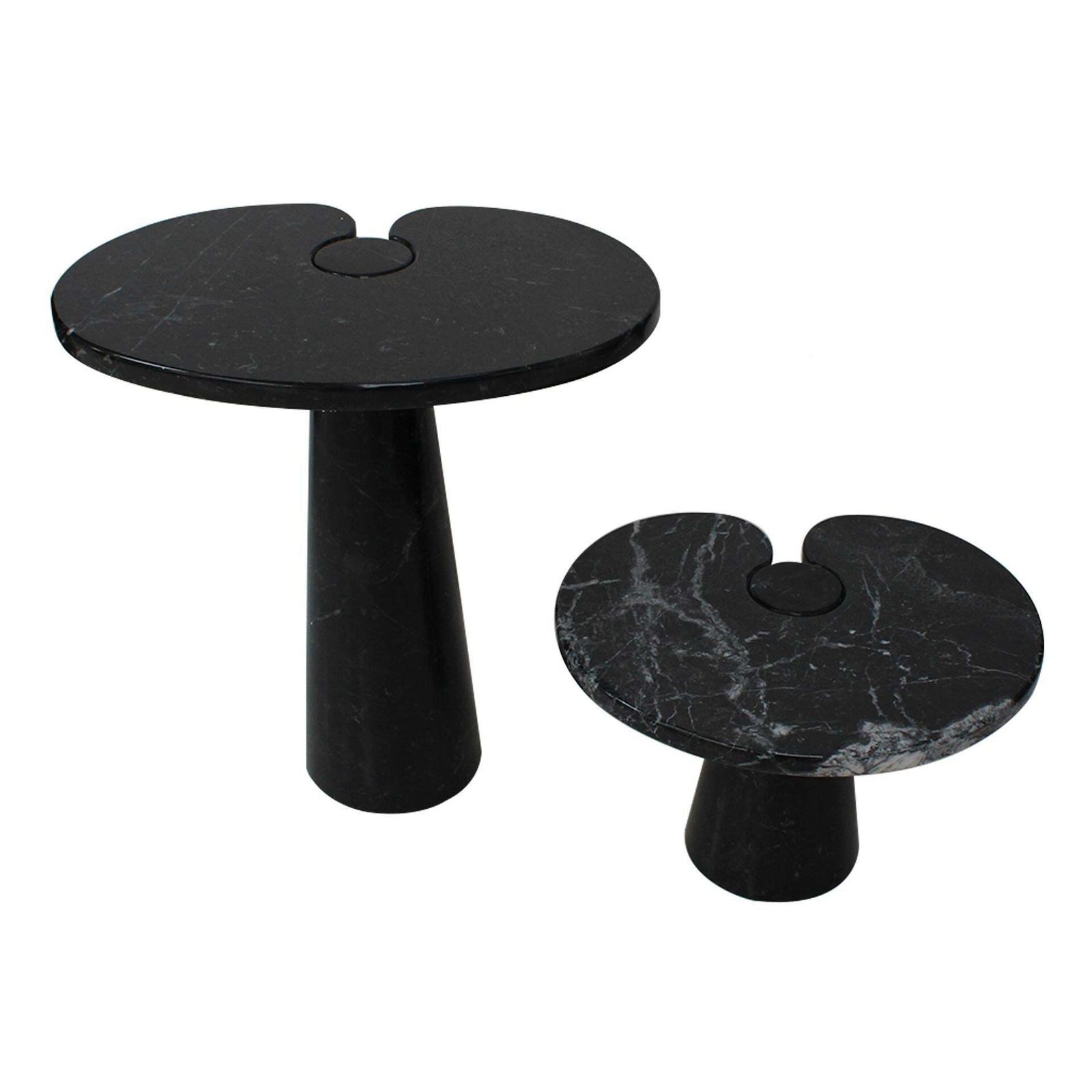 Angelo Mangiarotti For Skipper Pair Of Eros Marble Side Tables Italy 1970s photo buy