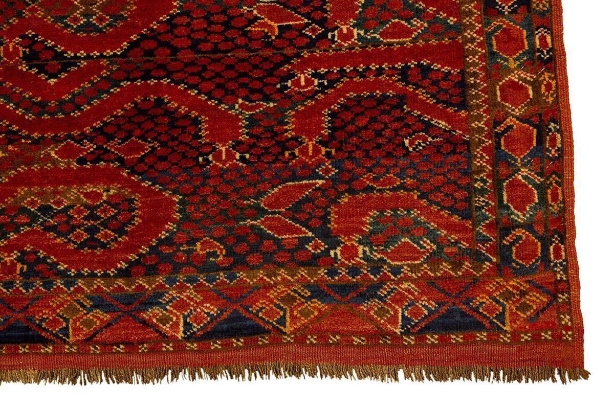 Turkmen Rug Ersari Snake Design photo vinterior