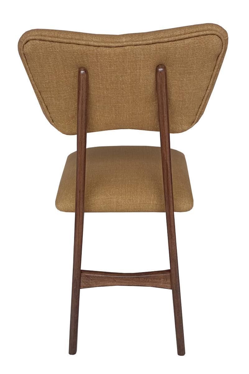Six Mid Century Butterfly Chairs, Tabacco Wool Millais By Dedar, Europe, 1960s photo for sale