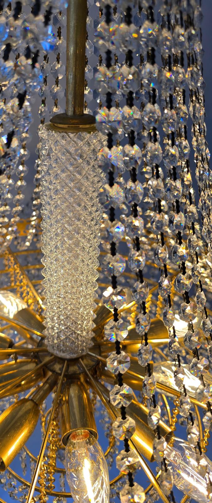 photo vinterior Magnificent Antique Empire Style Crystal Chandelier, France, Circa 1900–1920