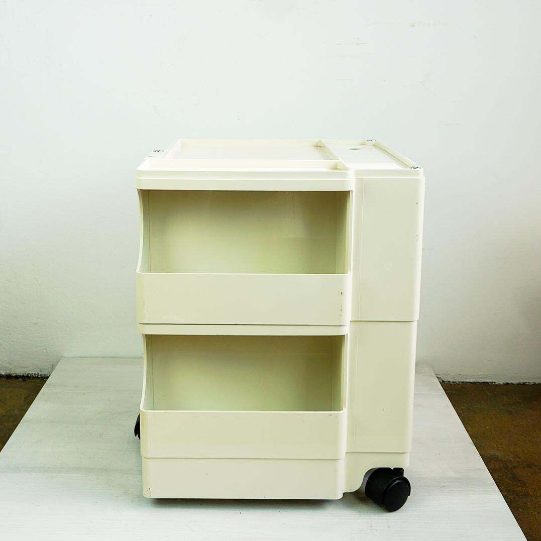 photo vintage Cremewhite Boby Trolley By Joe Colombo For Bieffeplast, Italy, 1970s