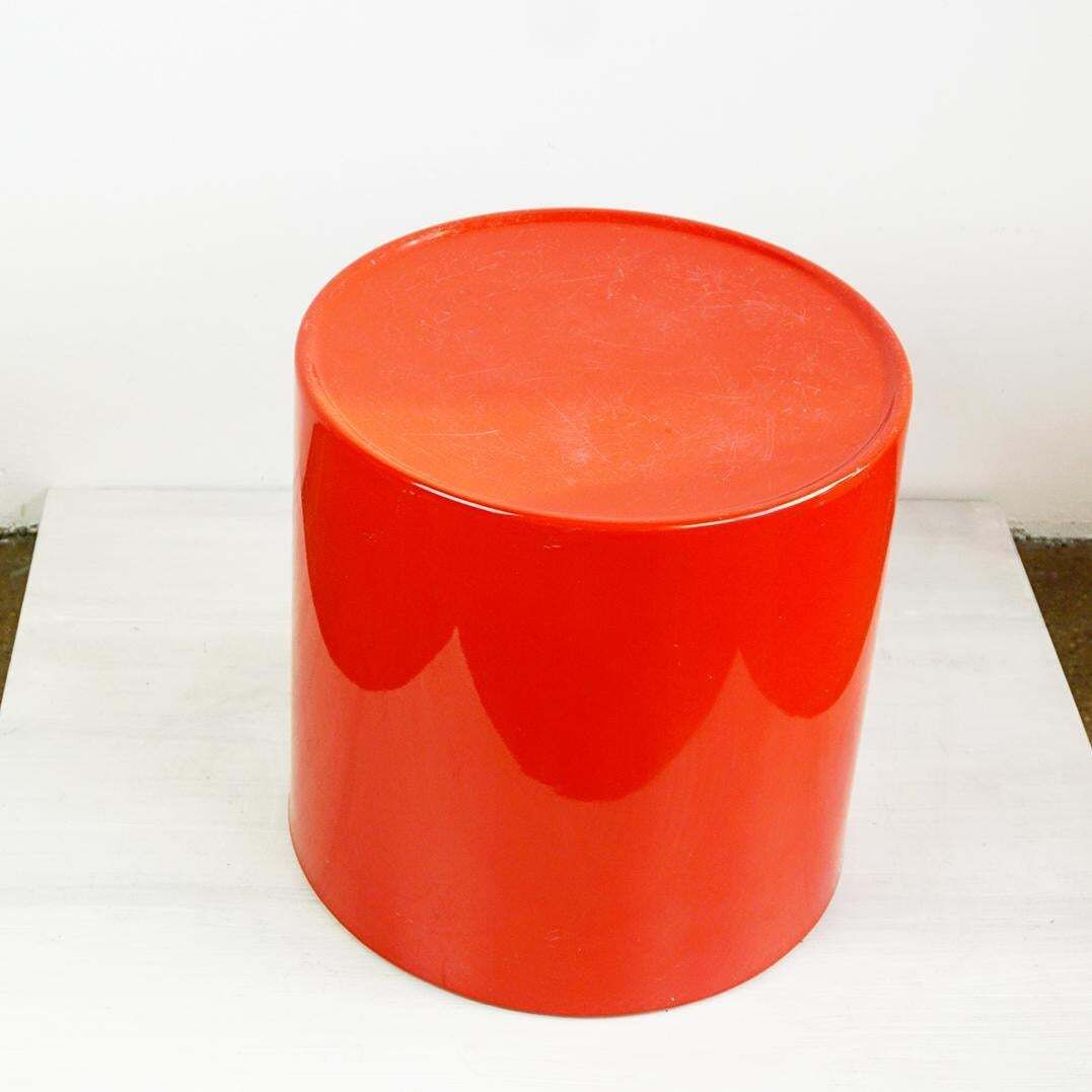 Midcentury Modern Red Plastic Table By Emma Gismondi For Artemide Italy photo Furniture
