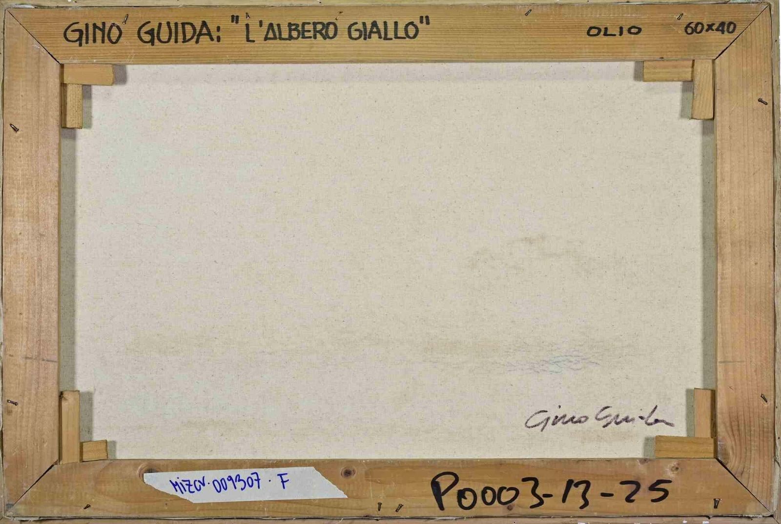 Gino Guidathe Yellow Tree   Paint By Gino Guida   1980s1980s photo for sale