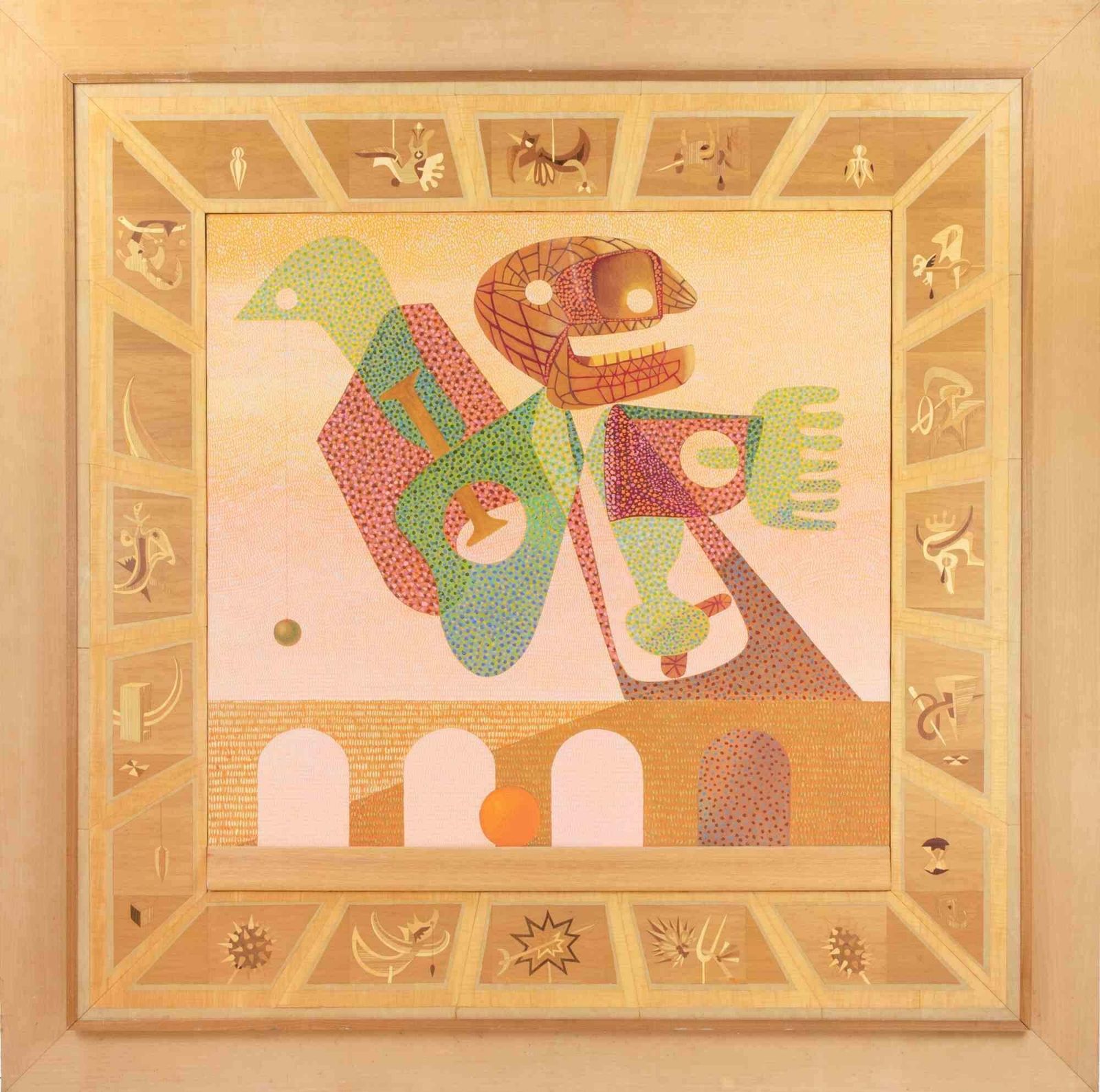 Leo Guidasurrealist Composition   Paint By Leo Guida   1970s1970s