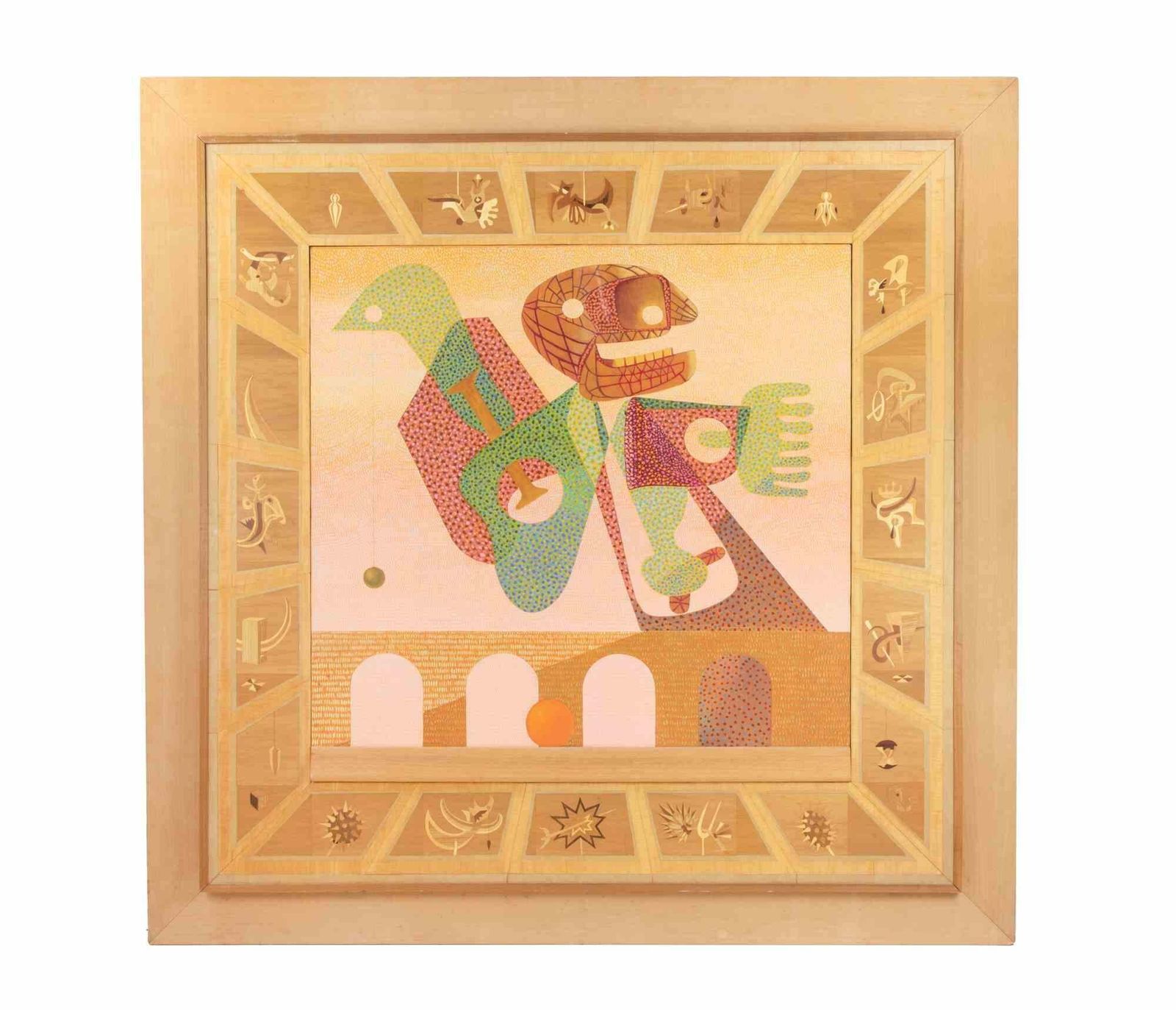 Leo Guidasurrealist Composition   Paint By Leo Guida   1970s1970s photo furniture
