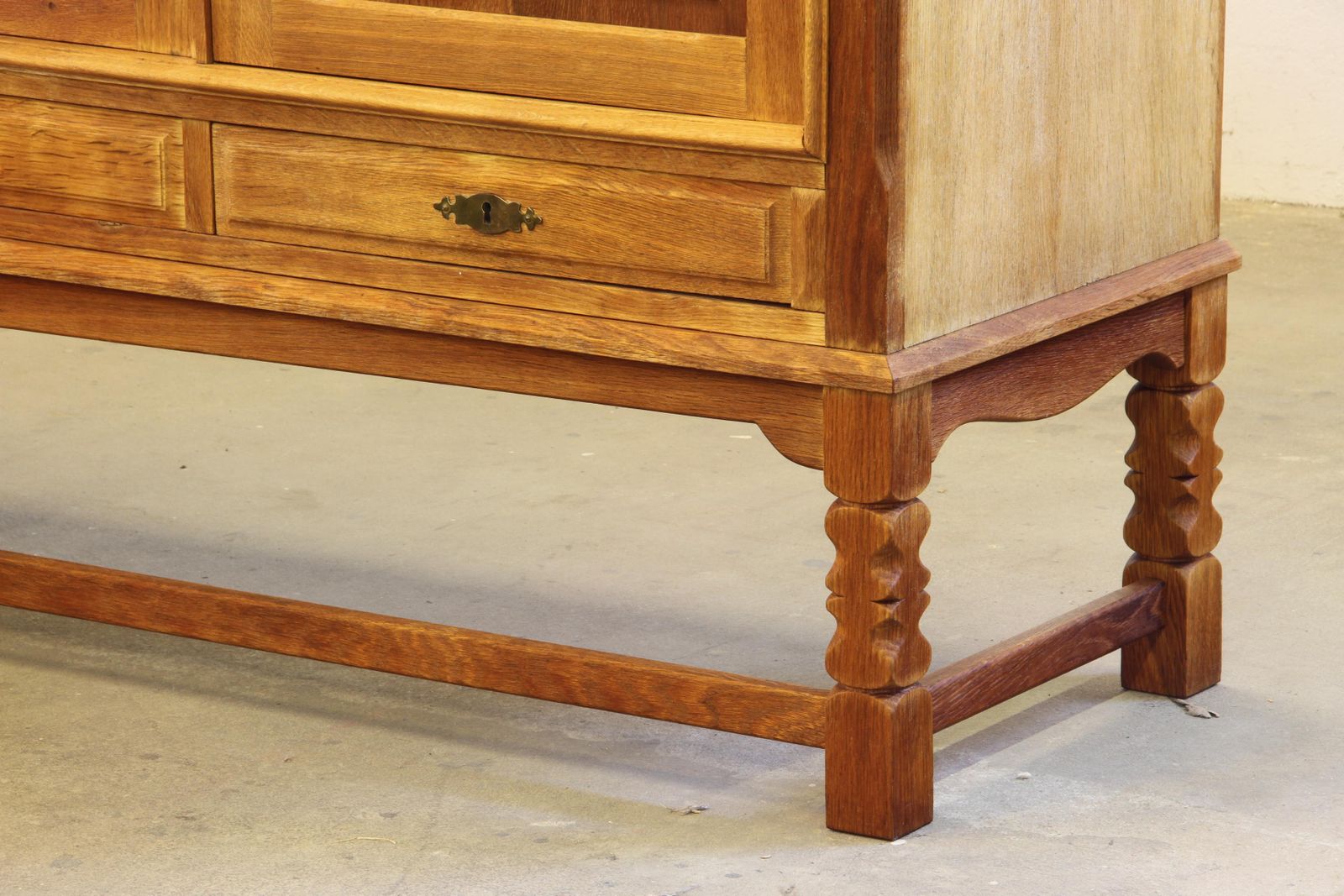 Vintage Danish 1960s Modern Oak Cabinet In The Style Of Henning Kjærnulf photo buy