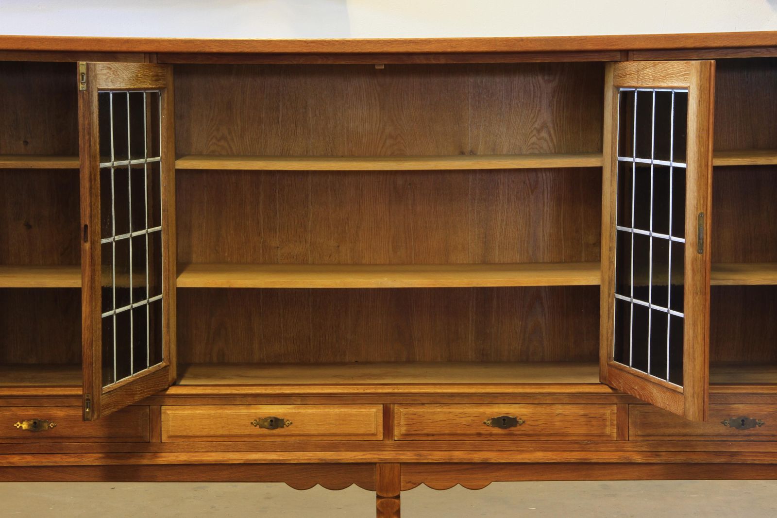 photo furniture Vintage Danish 1960s Modern Oak Cabinet In The Style Of Henning Kjærnulf