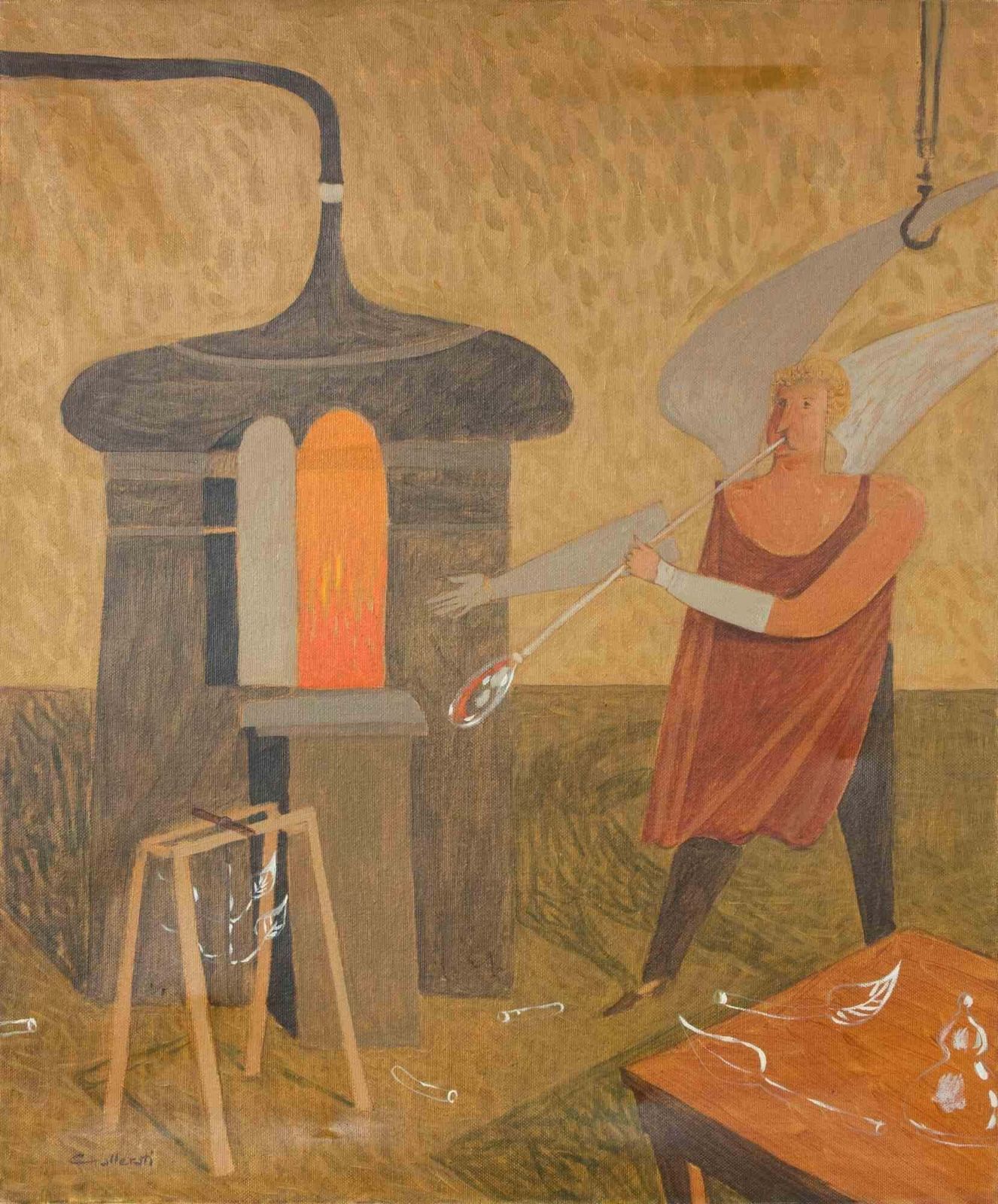 Alberto Galleratithe Murano Glassworks   Paint By Alberto Gallerati   1970s1970s