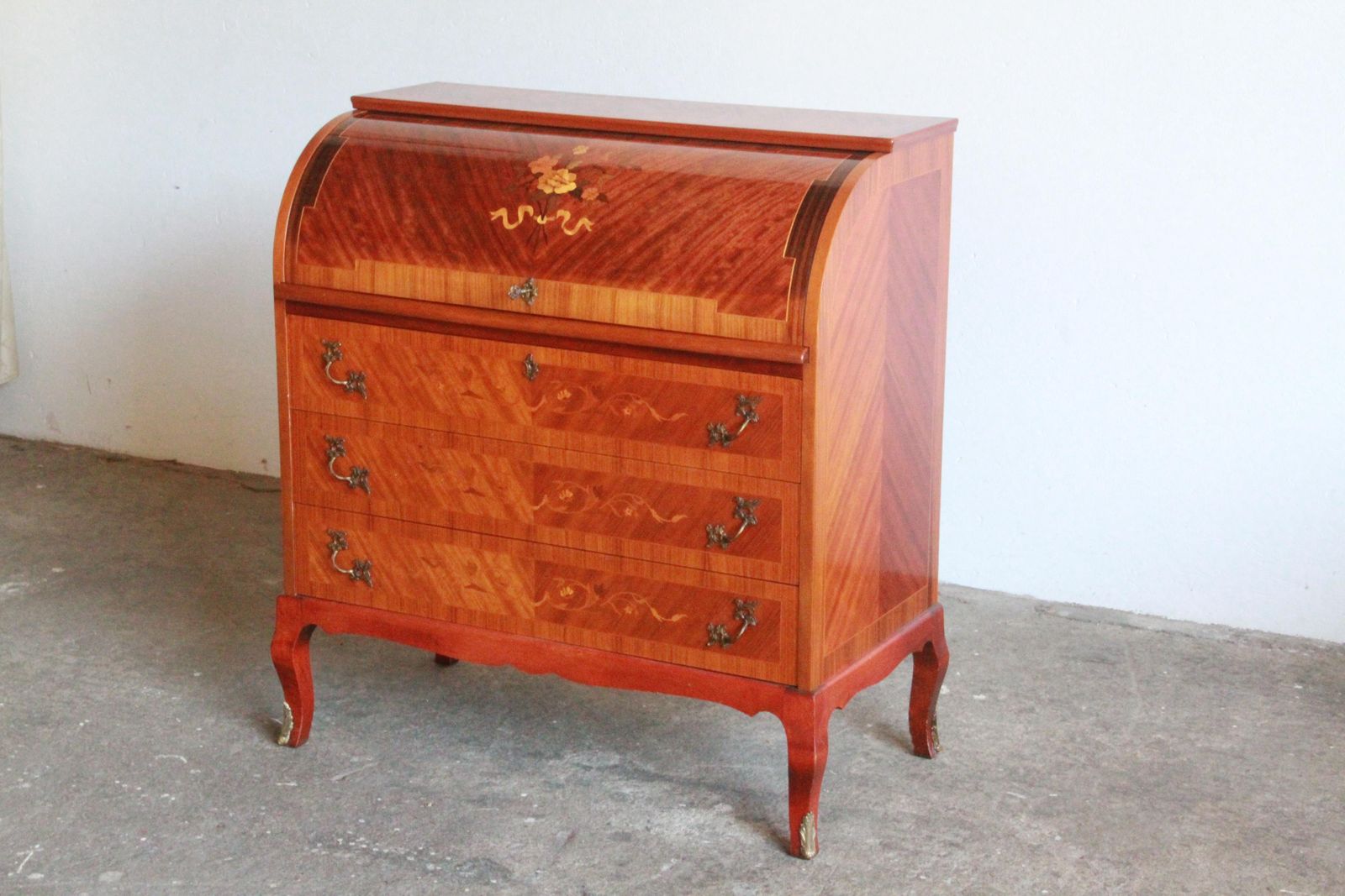photo furniture Danish Edmund Jørgensen Mid 20th Century Secretary Marquetry Cylinder Des