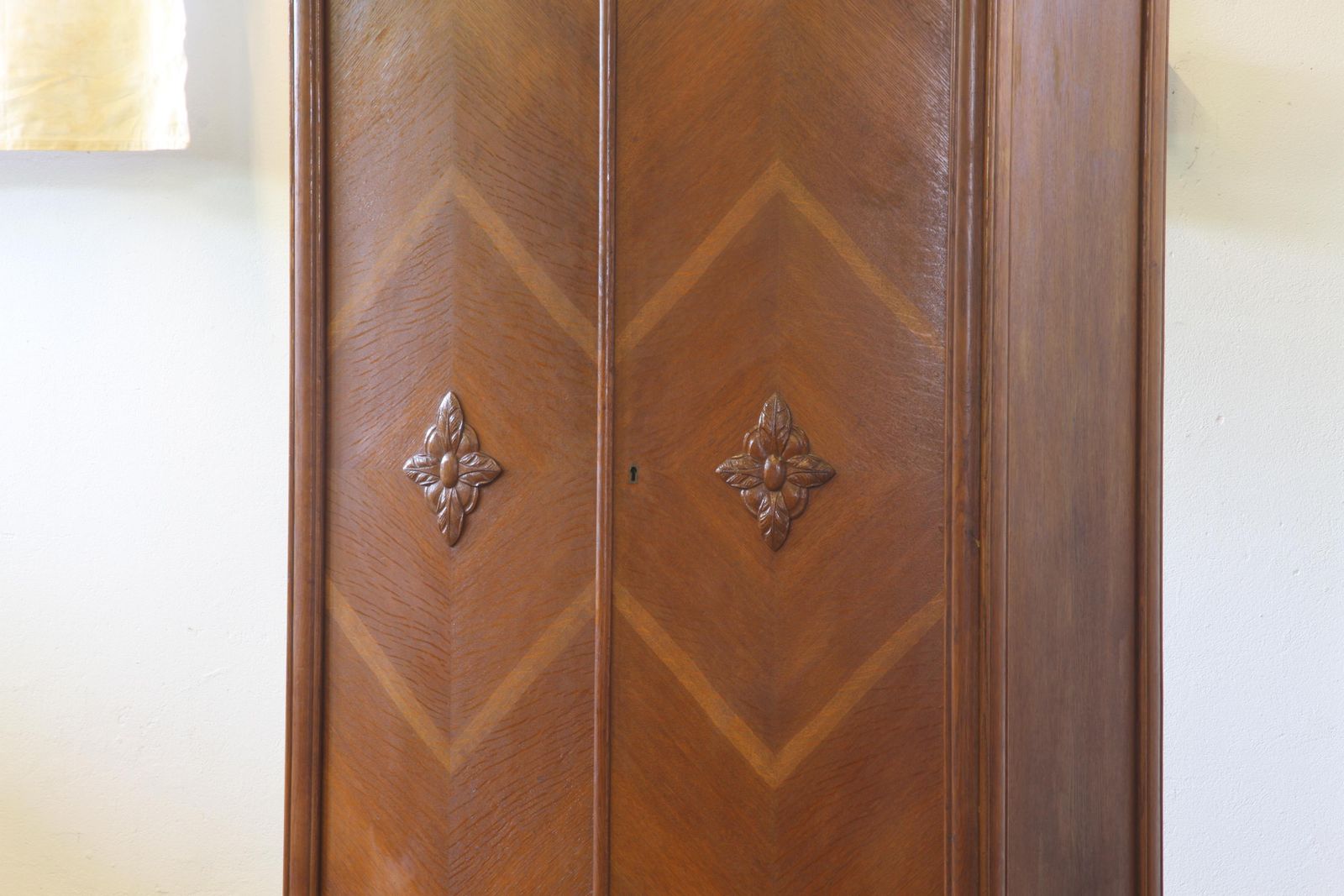 Vintage Danish Oak Closet Linen Wardrobe 1940s Cabinet photo Furniture
