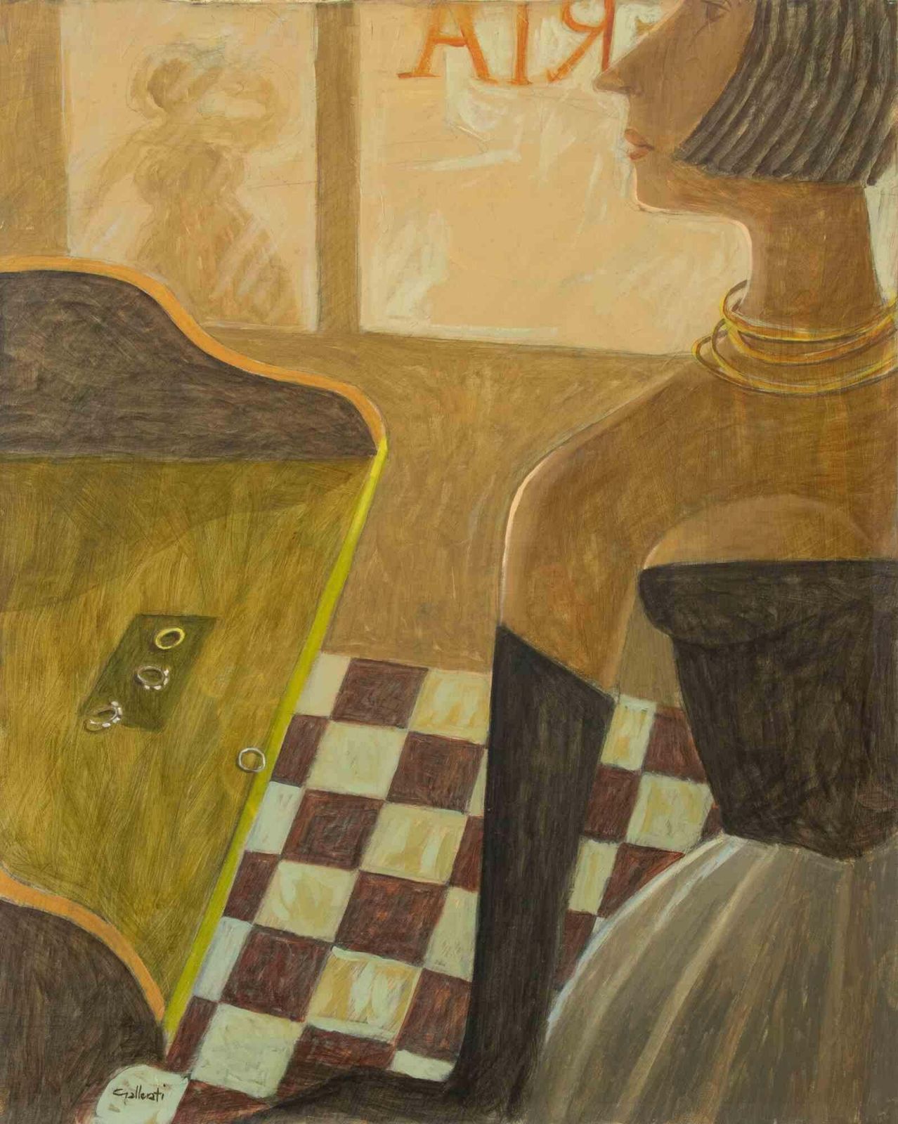 Alberto Galleratian Almost Mature Choice   Paint By Alberto Gallerati   1970s1970s