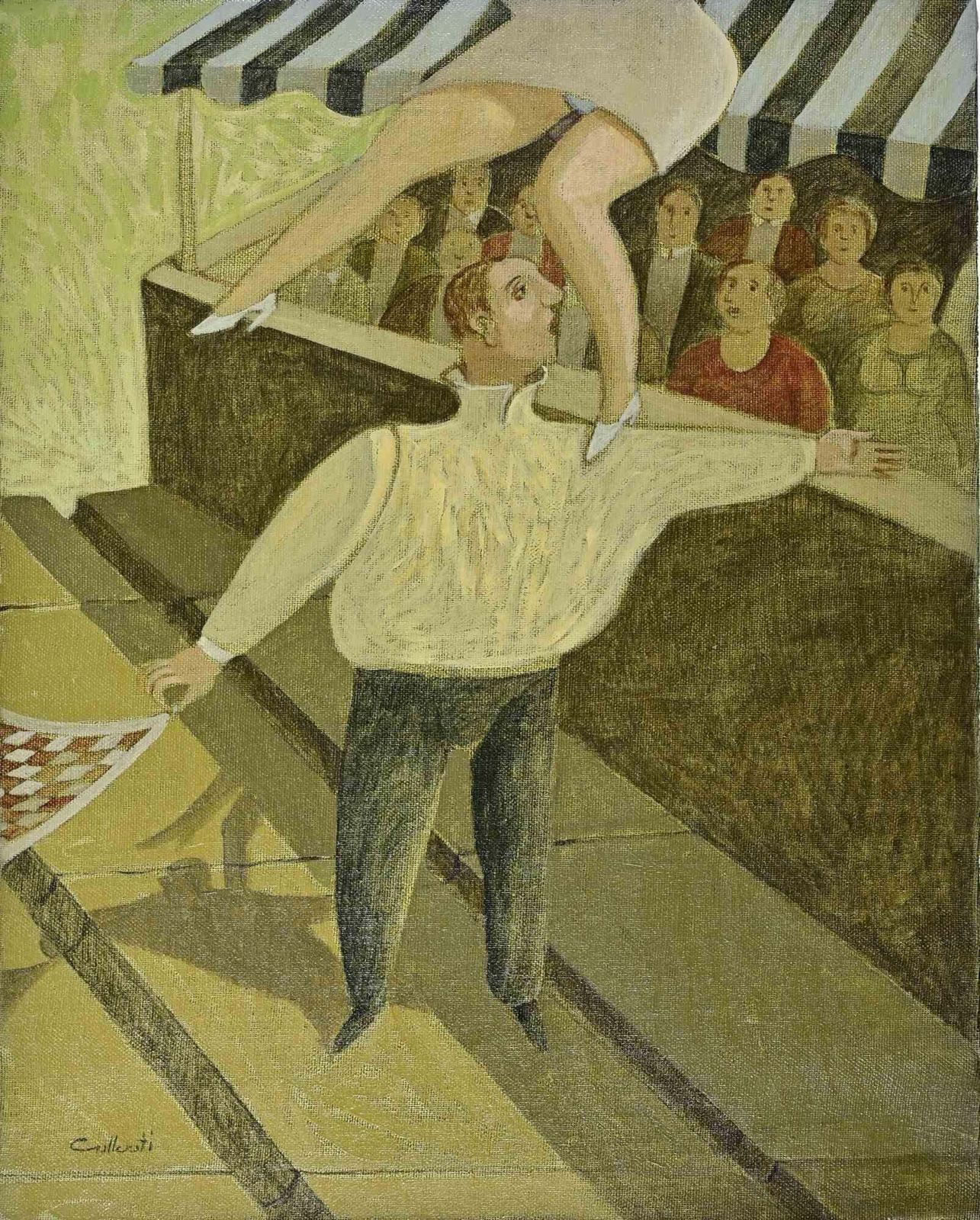 Alberto Galleratia Complicated Question Of Balance   Paint By Alberto Gallerati   1970s1970s