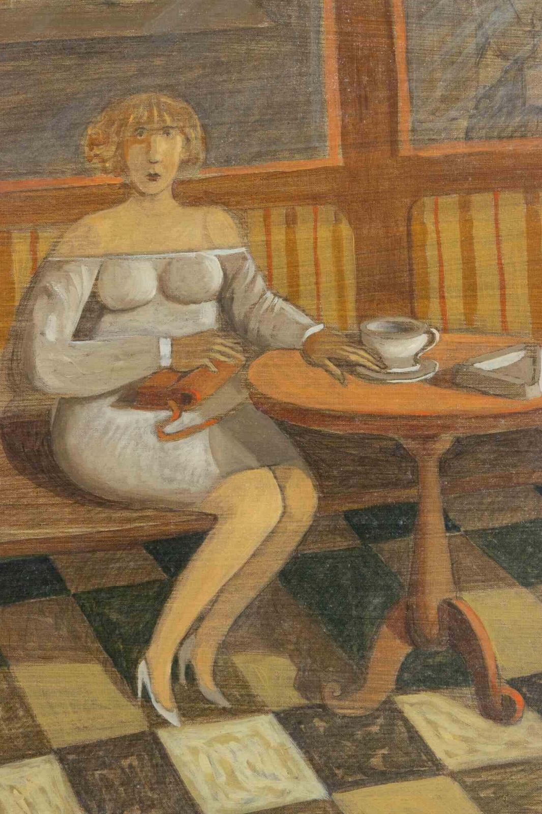Alberto Galleratiin The Pastry Shop   Paint By Alberto Gallerati   1970s1970s photo furniture