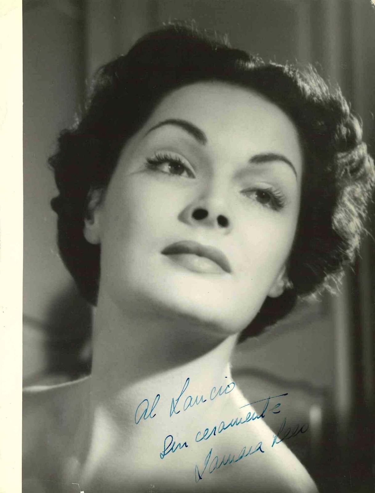 Unknownautographed Portrait Of Tamara Lees   Vintage Photo   1960s1960s