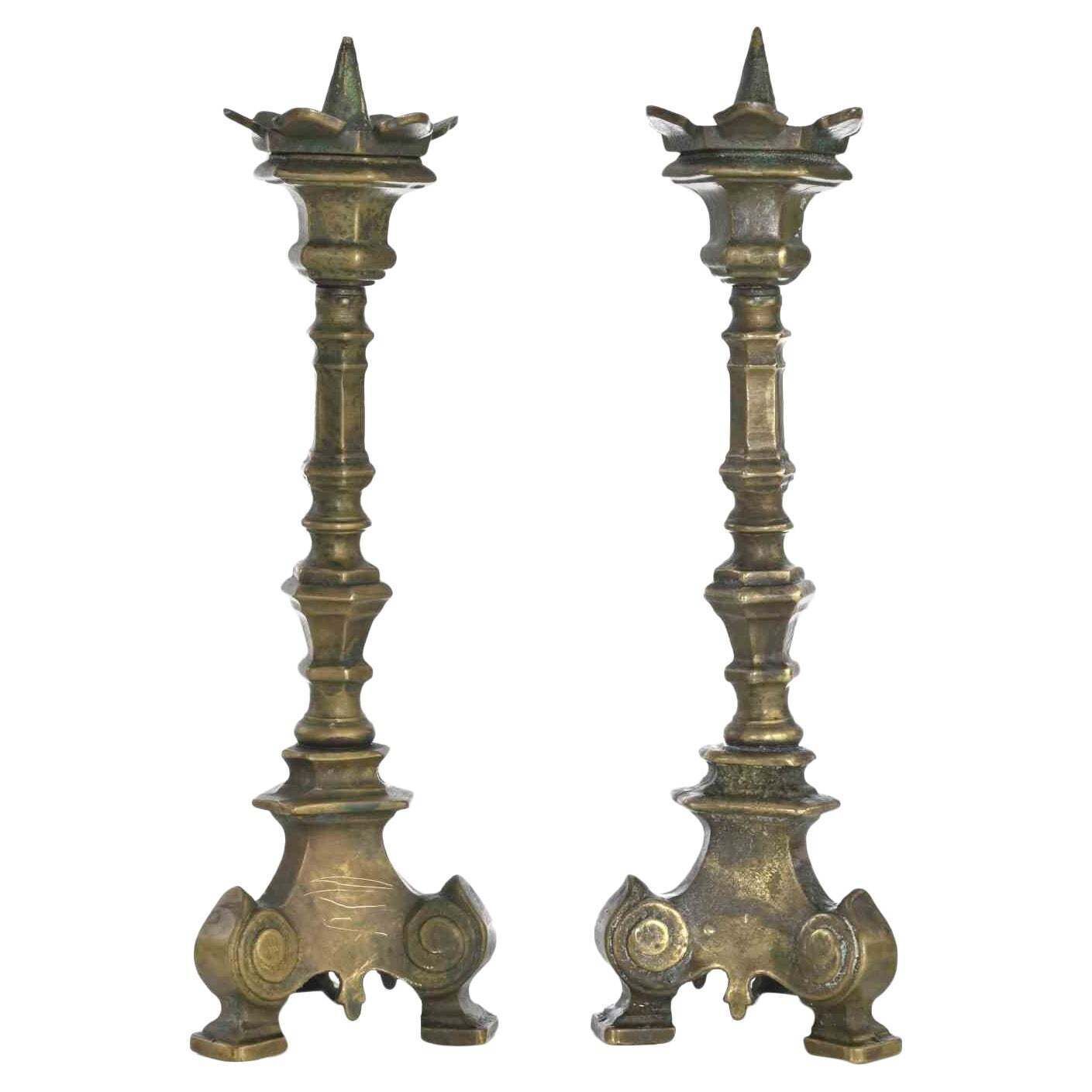 Pair Of Ancient Candelabra, Italy, 19th Century