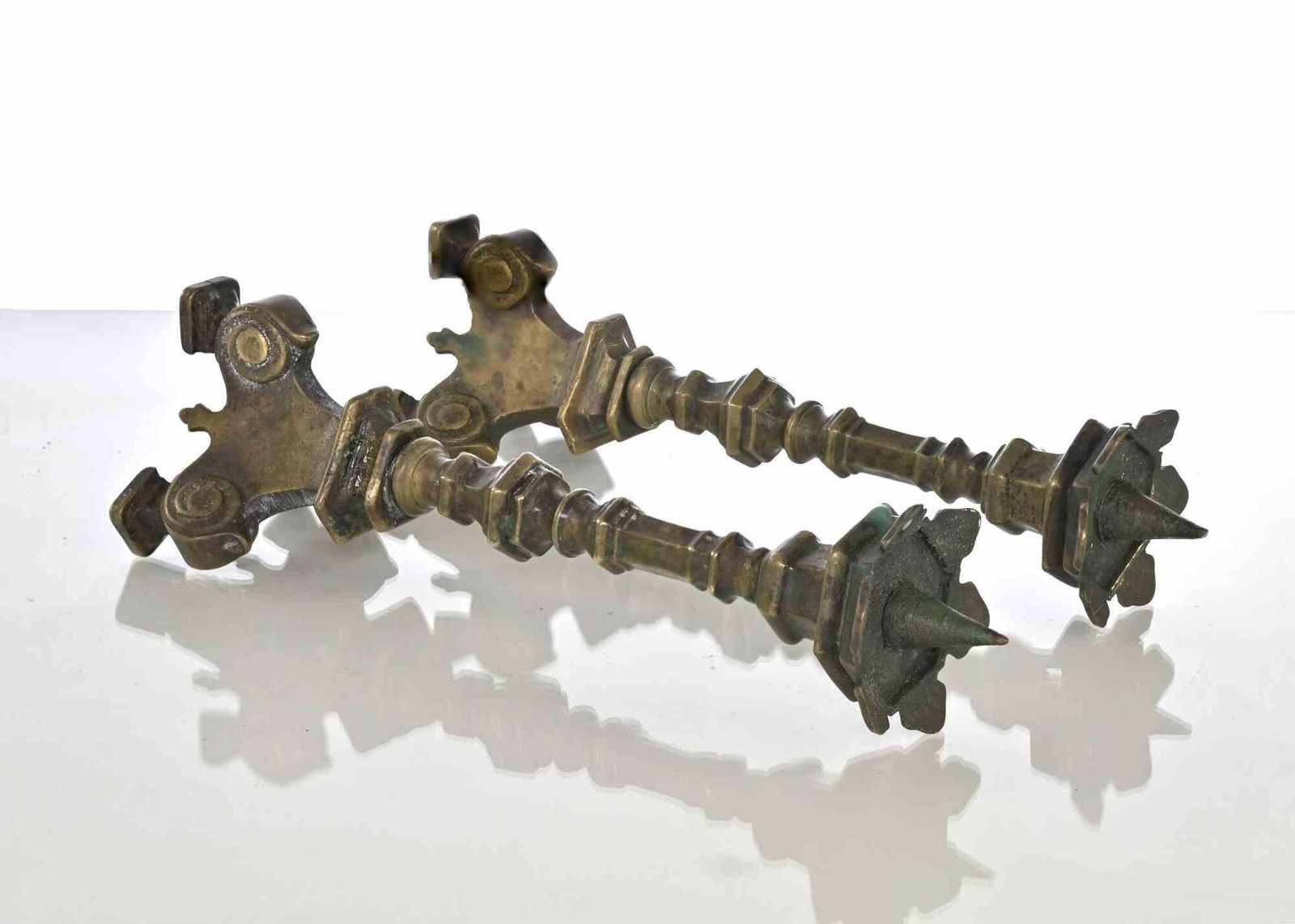 Pair Of Ancient Candelabra, Italy, 19th Century photo for sale