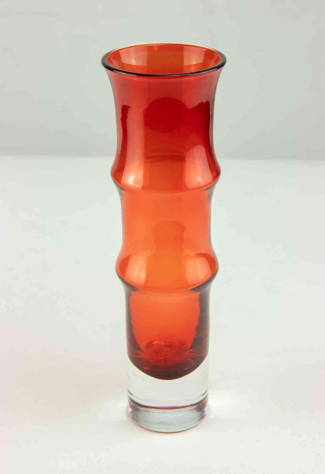 Vintage Swedish Aseda Bamboo Vase, 1960s photo Home Decor