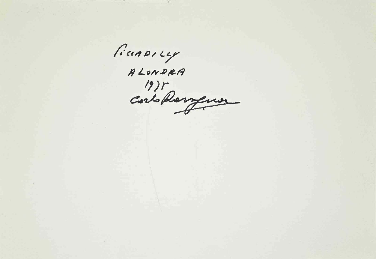 Carlo Ravagnanview Of Piccadilly In London   Drawing By Carlo Ravagnan   19751975 photo furniture