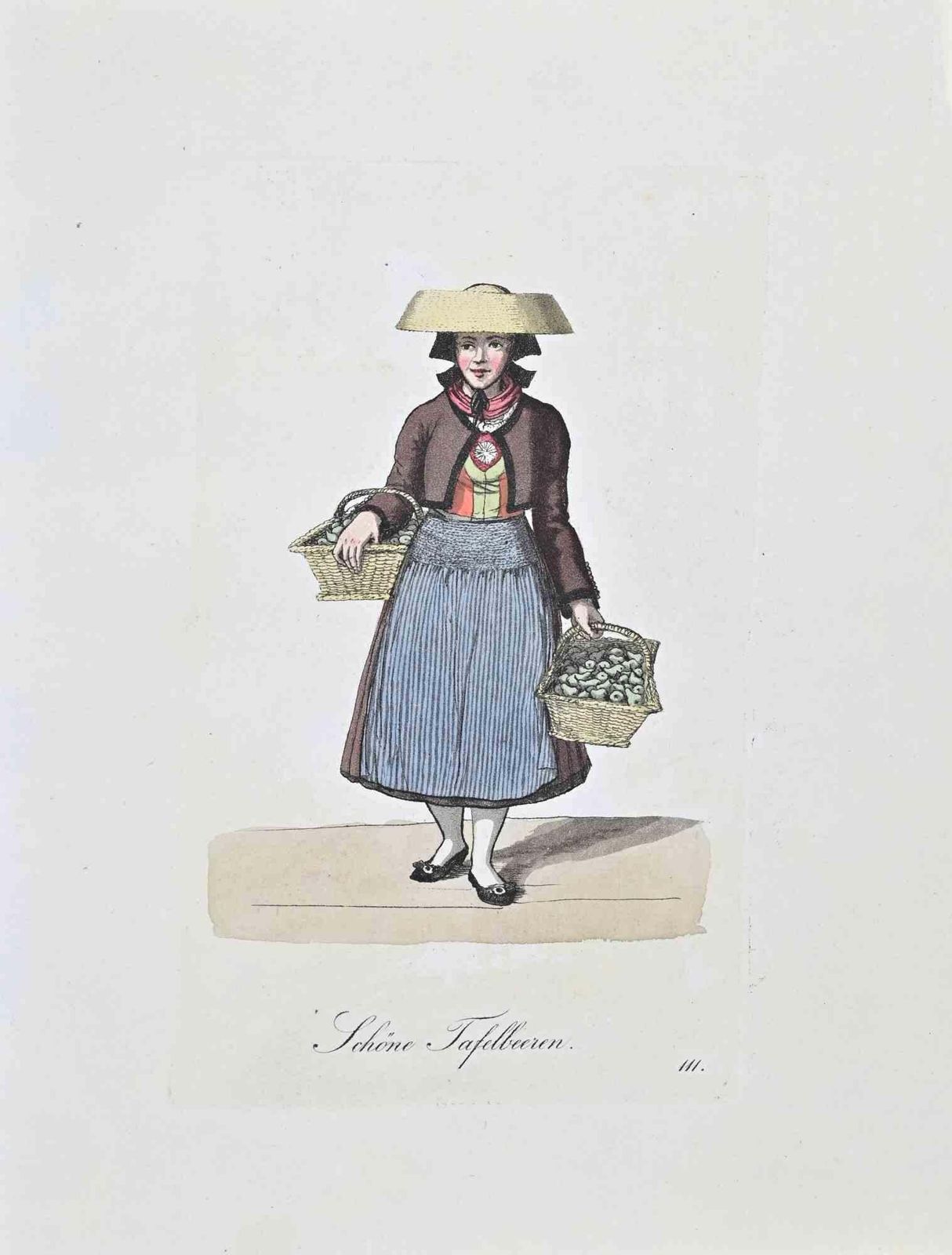 Christoph Suhrschöne Tafelbeeren   Etching By Christoph Suhr   18081808