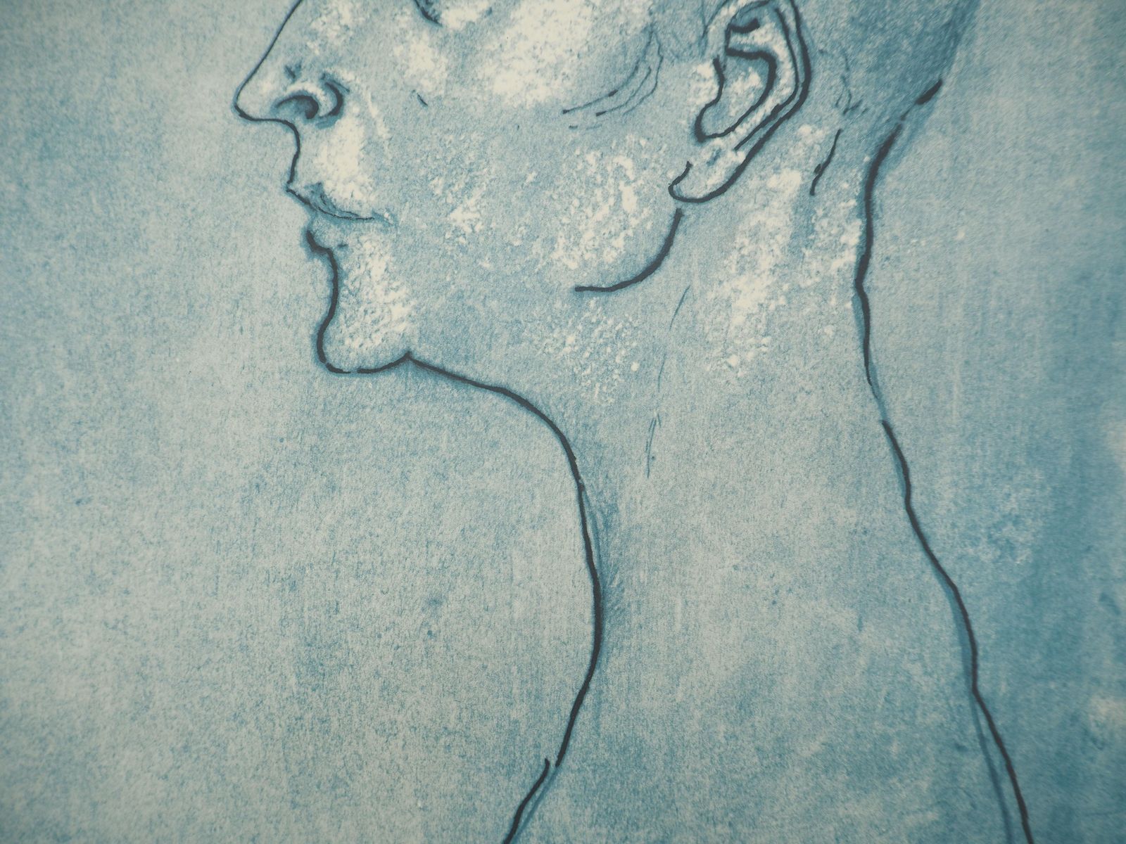 (After) Pablo Picassoblue Period: Portrait Of A Woman   Lithograph And Stencil, Signed1946 photo 885.0