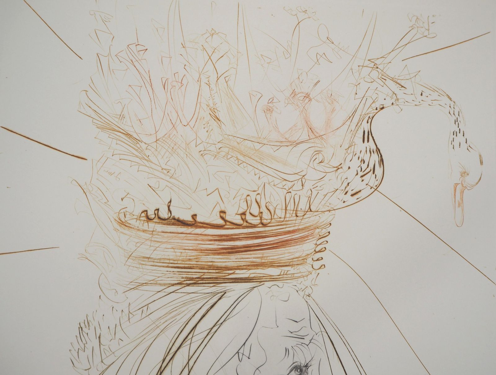 Salvador Dalí­Le Roi Marc ("King Marc"), Original Etching, Handsigned1970 photo 700.0