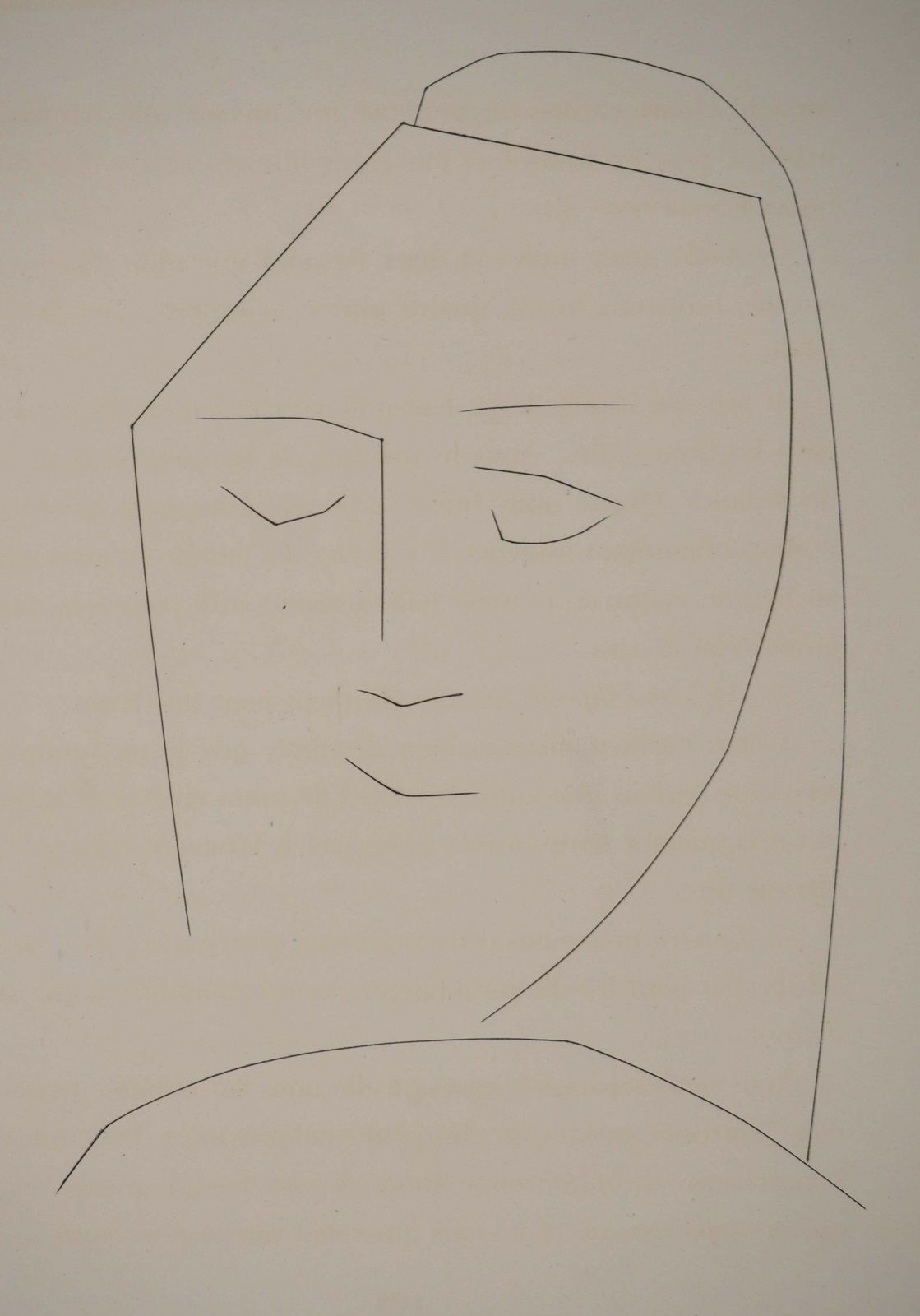 Pablo Picassocarmen, The Peaceful Face   Original Etching (Cramer #52)1949 photo Art