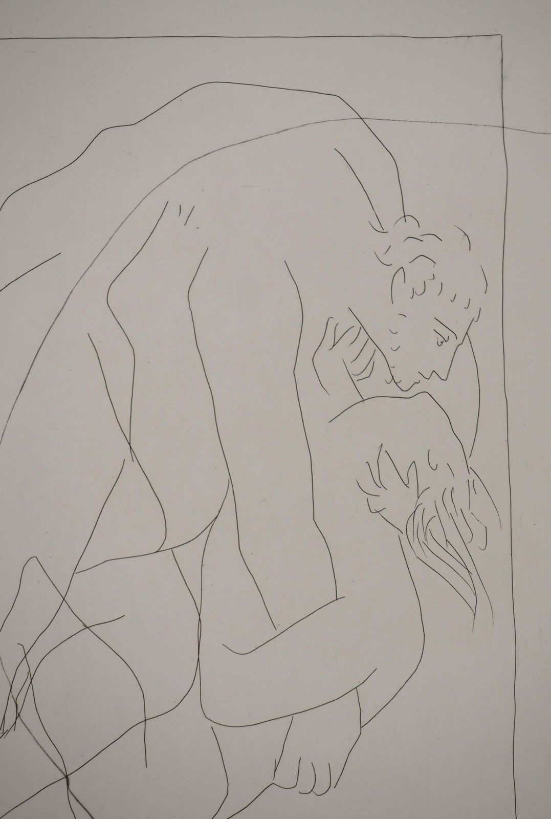 Pablo Picassométarmorphoses D'ovide, Wrestling Scene   Original Etching (Baer #154)1936 photo Art