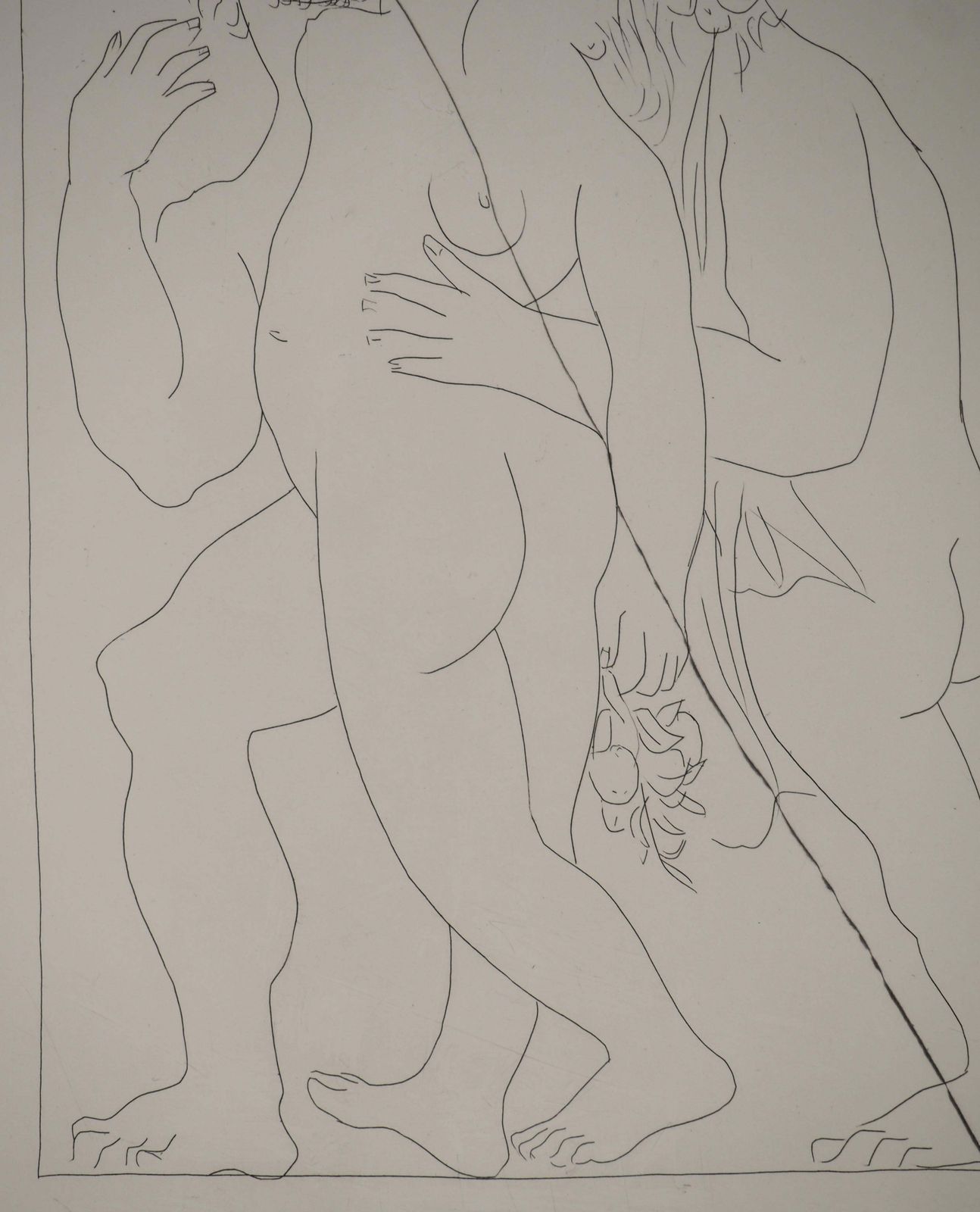 Pablo Picassométarmorphoses D'ovide, Two Standing Figures   Original Etching (Baer #170)1936 photo buy