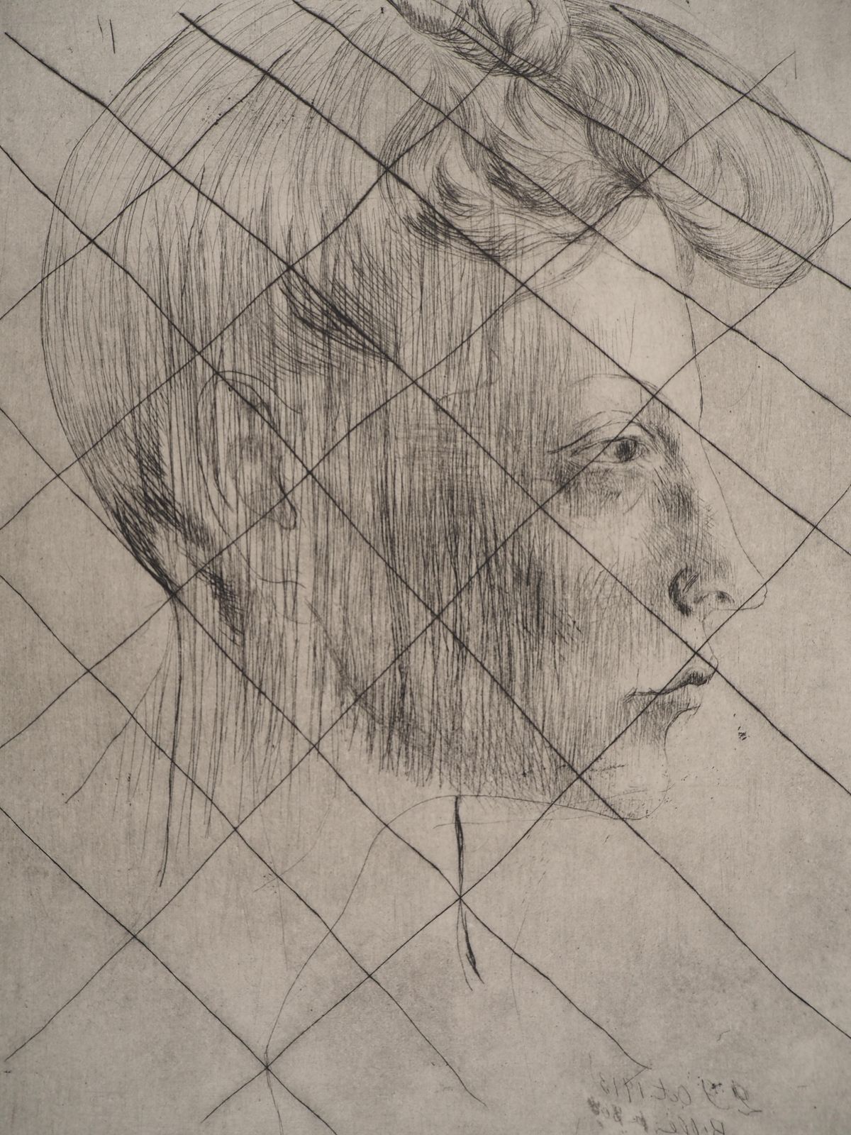 Pablo Picassosaltimbanques : Head Of A Woman   Original Etching (Bloch #6 / Baer #7c)1913 photo for sale
