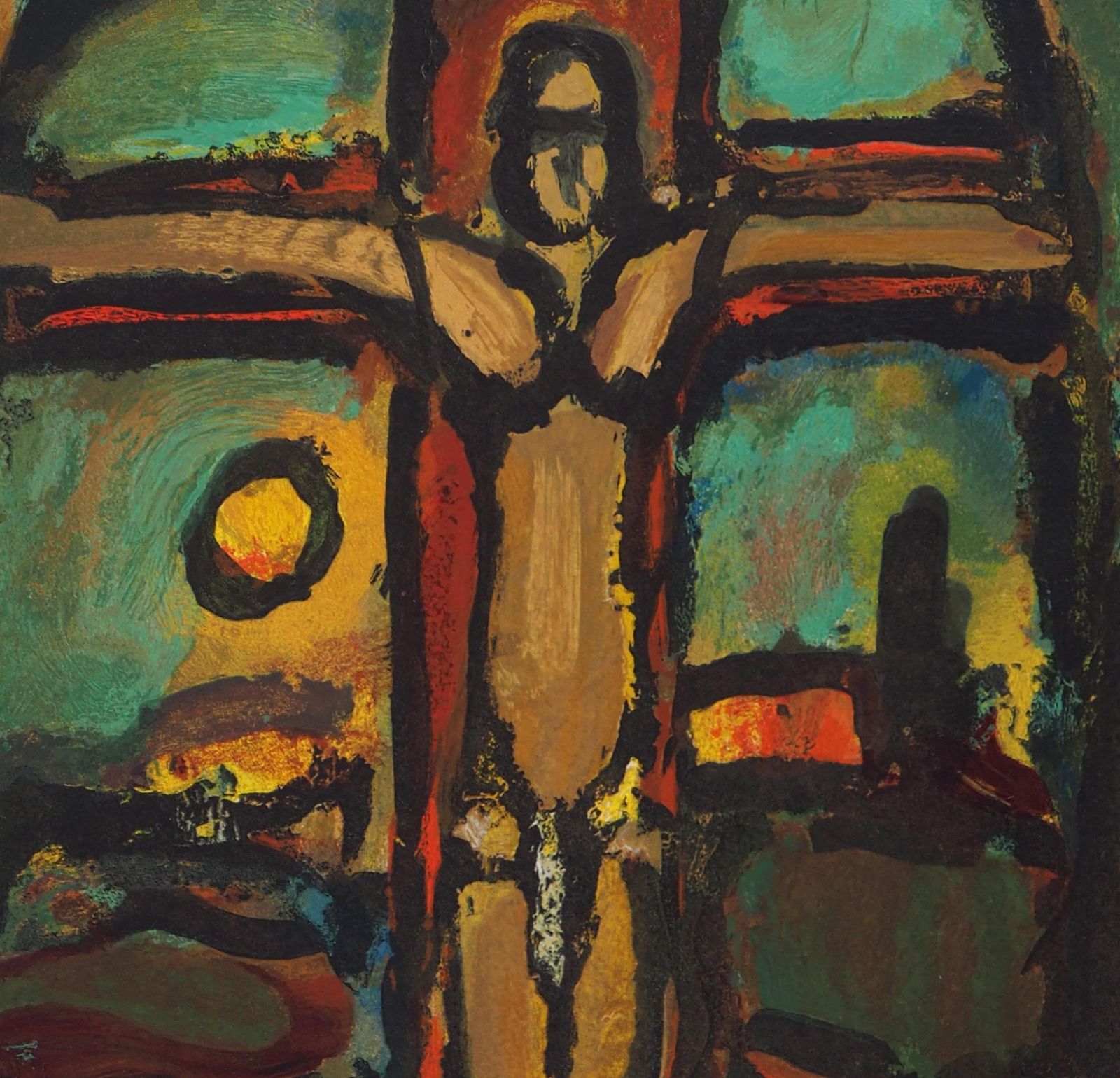 Georges Rouaulteaster : Crucifixion   Woodcut On Arches Vellum   Printed Signature photo buy