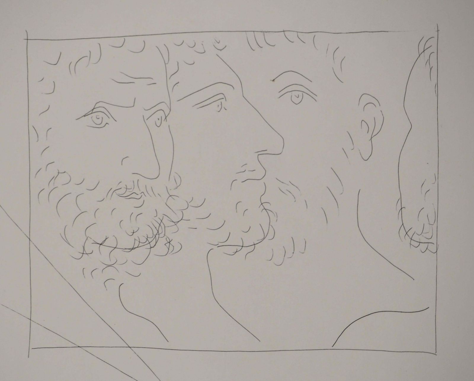 Pablo Picassométarmorphoses D'ovide, Four Heads   Original Etching (Baer #151)1936 photo Art