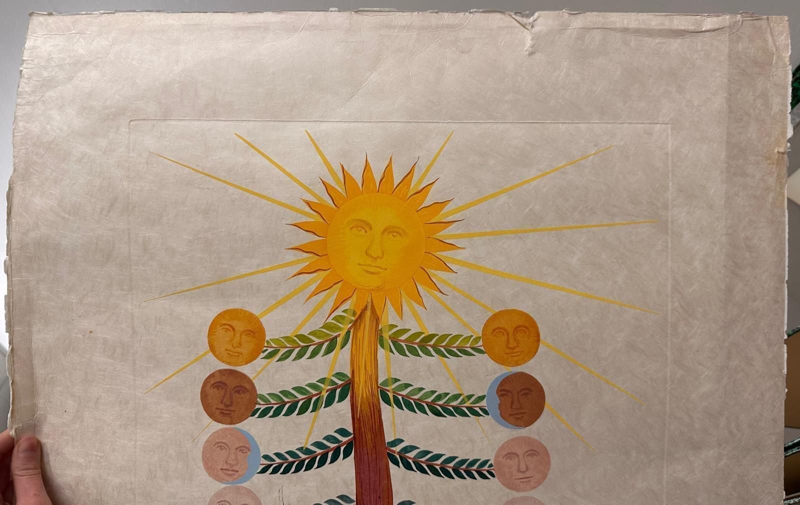 Art Salvador Dalí­Flordali : Luna Geminata (Moon)   Original Etching, Handsigned (Field 68 3f)1968 photo