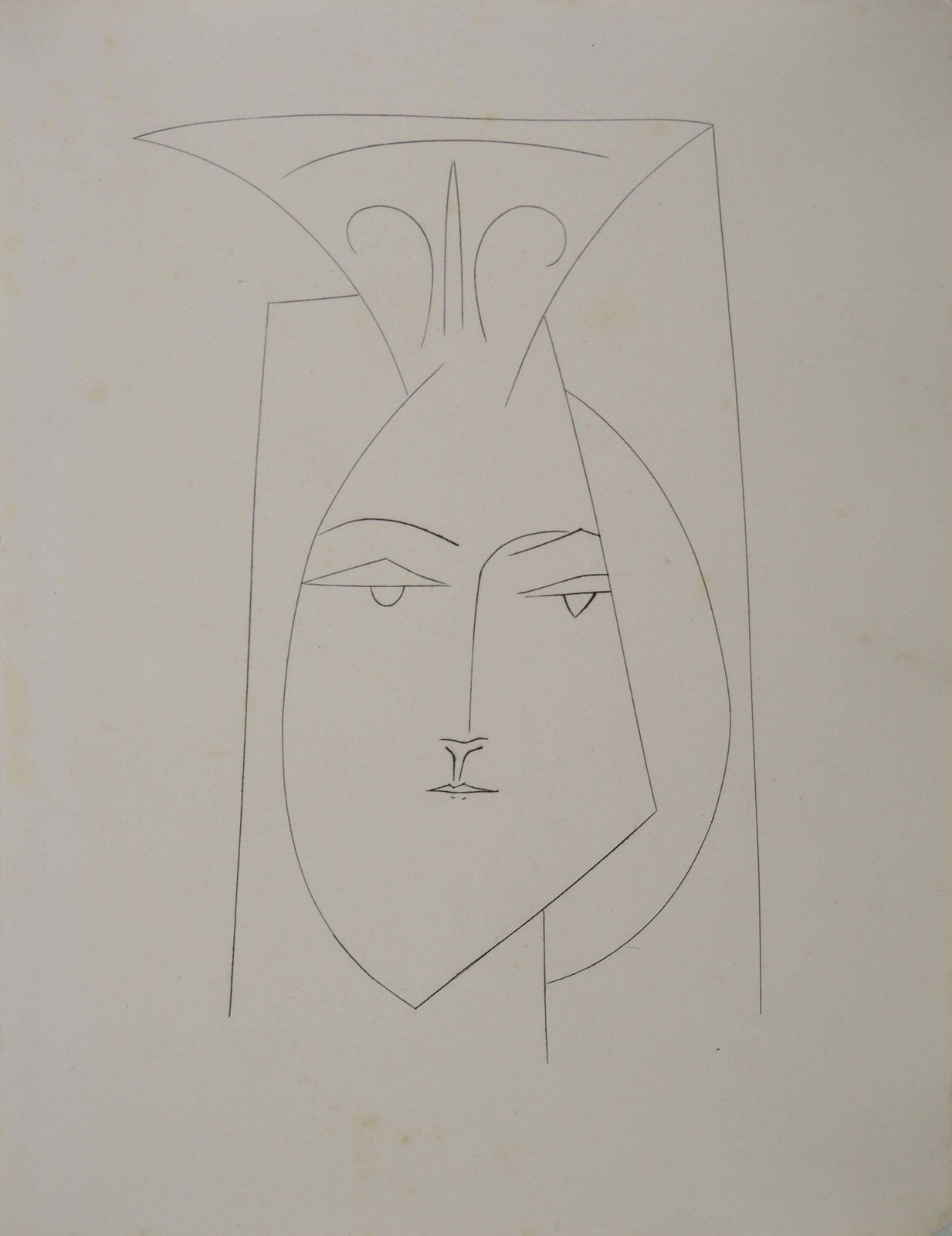 Pablo Picassocarmen, Portrait Of Woman   Original Etching (Cramer #52)1949