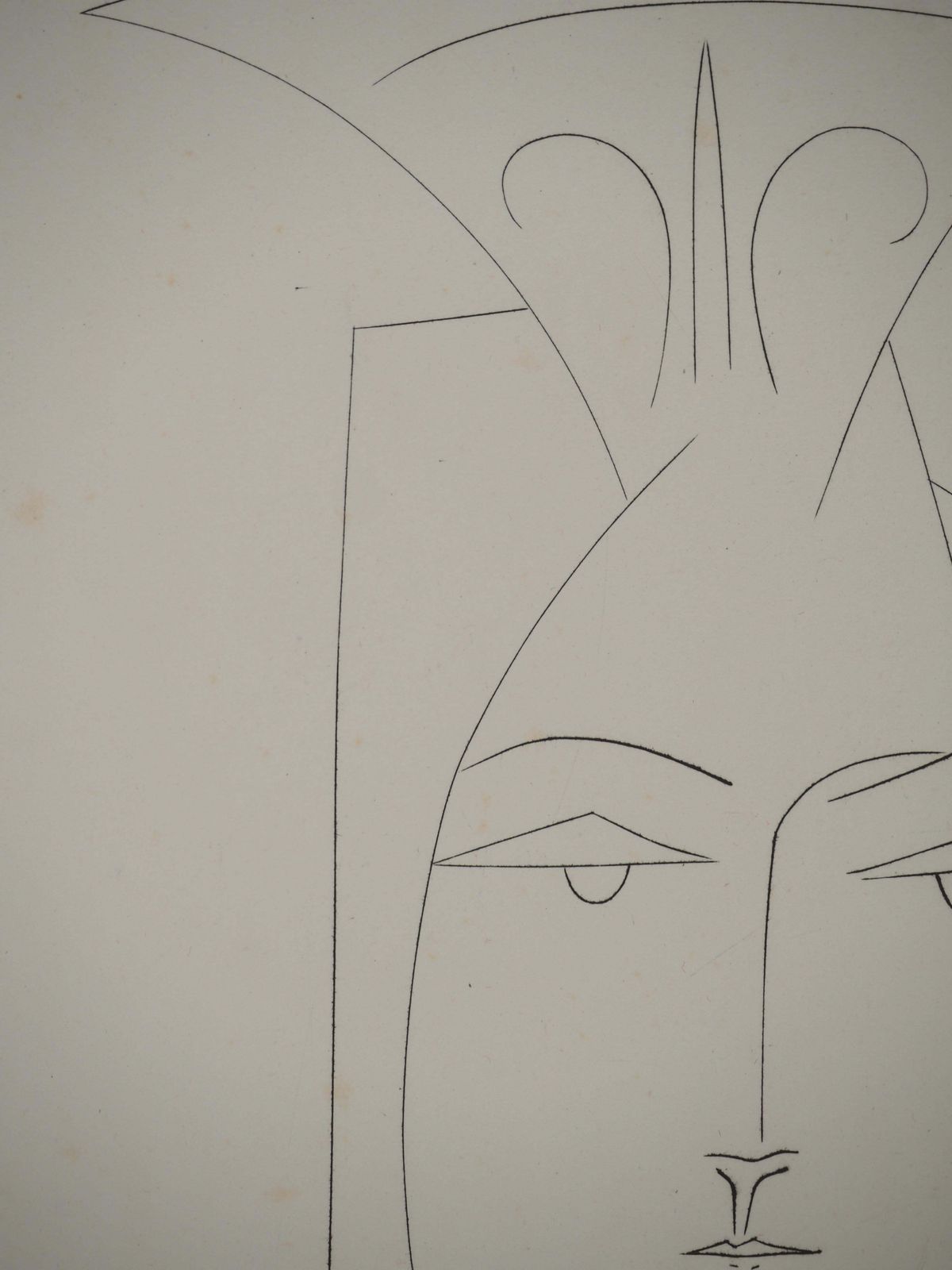Pablo Picassocarmen, Portrait Of Woman   Original Etching (Cramer #52)1949 photo vinterior