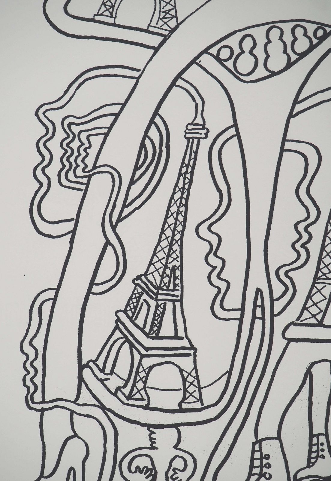 Yvon Taillandierthe Parisian : The Iron Lady   Original Handsigned Screen Print photo for sale