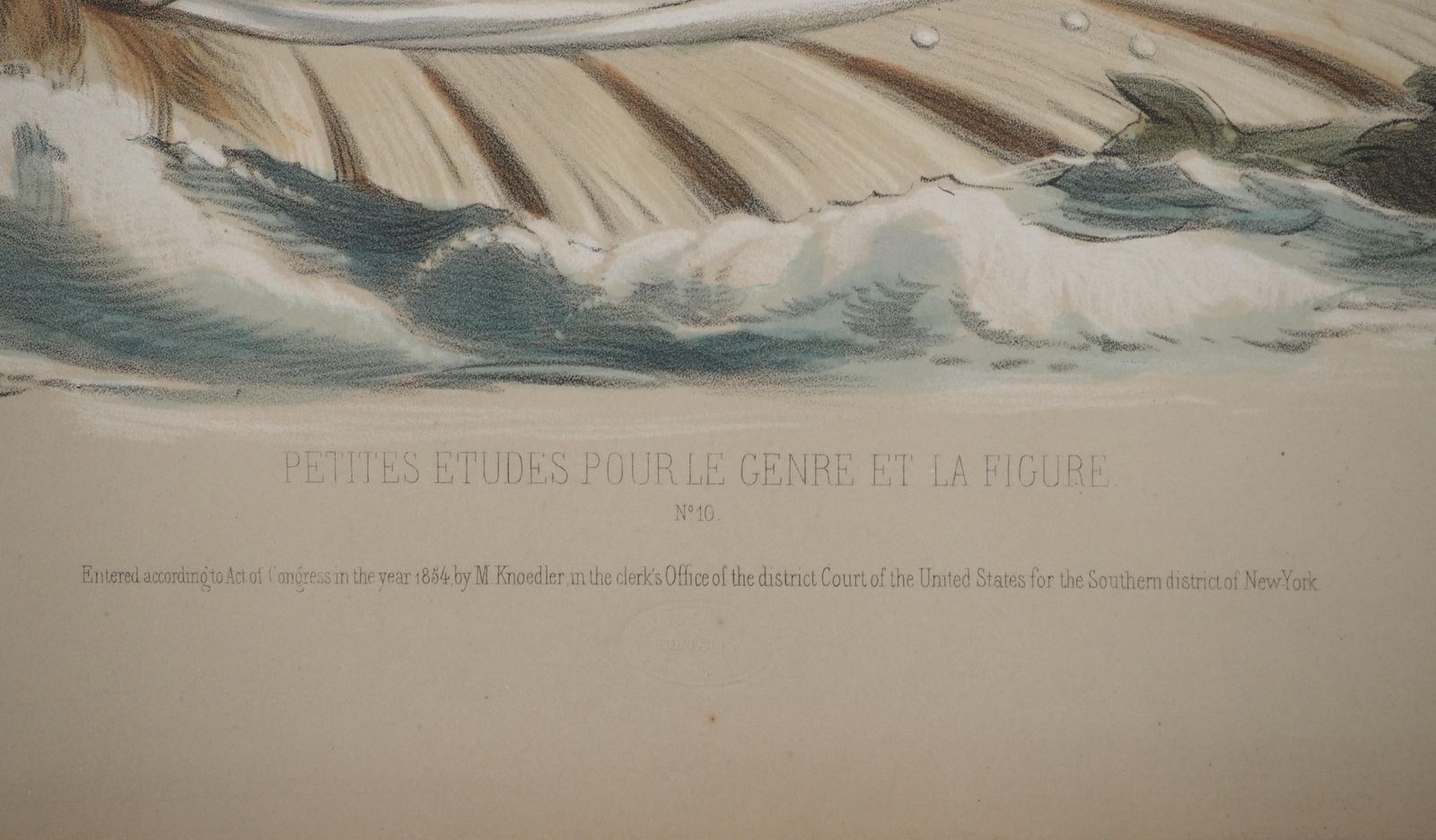 photo furniture Joseph Felonthe Birth Of Venus   Original Lithograph And Watercolor