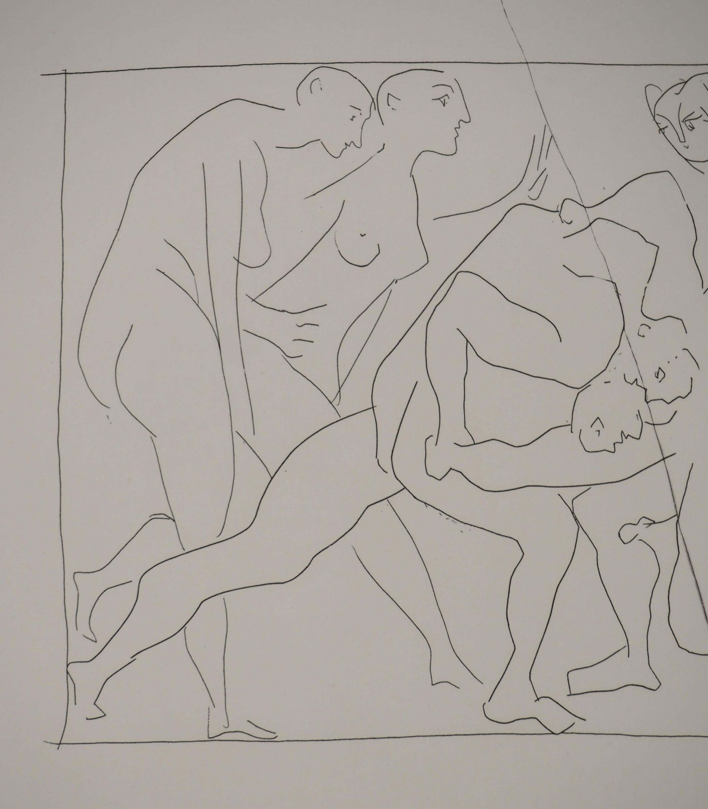 Pablo Picassométarmorphoses D'ovide, Two Fighters   Original Etching (Baer #165)1936 photo vinterior
