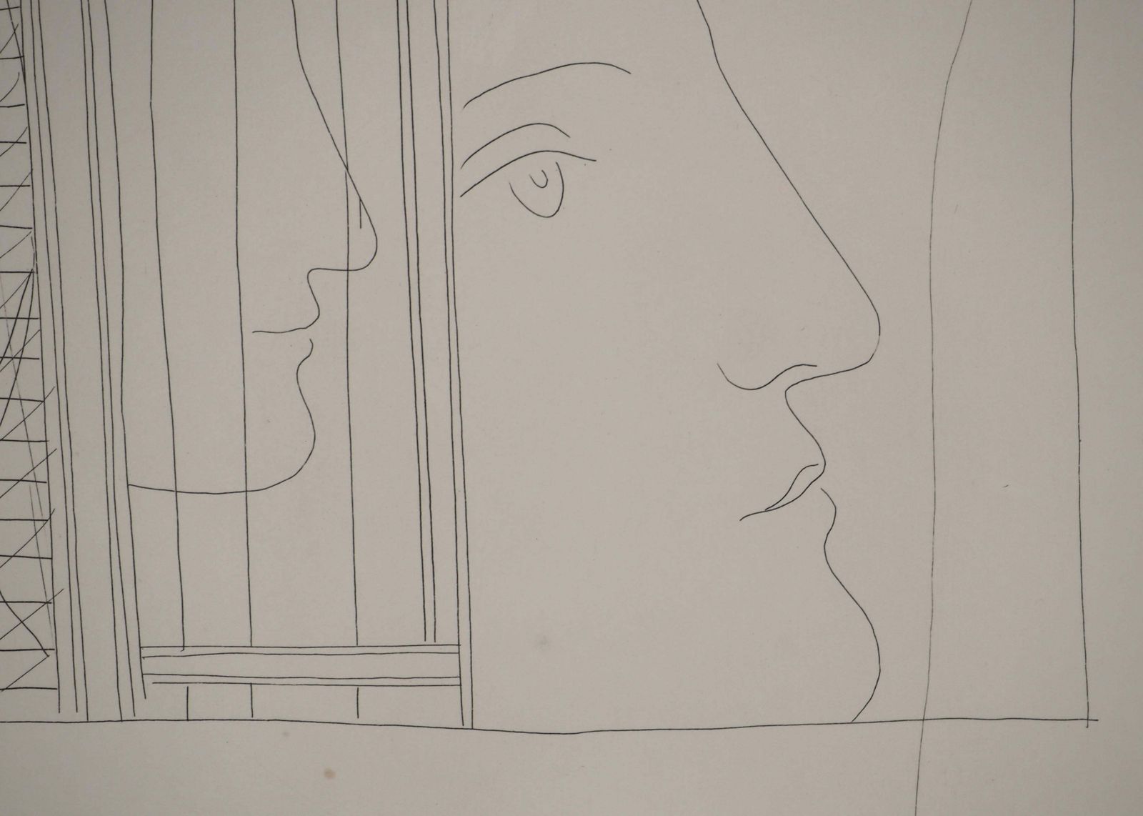 Pablo Picassométarmorphoses D'ovide, Three Head Fragments   Original Etching (Baer #159)1936 photo vintage