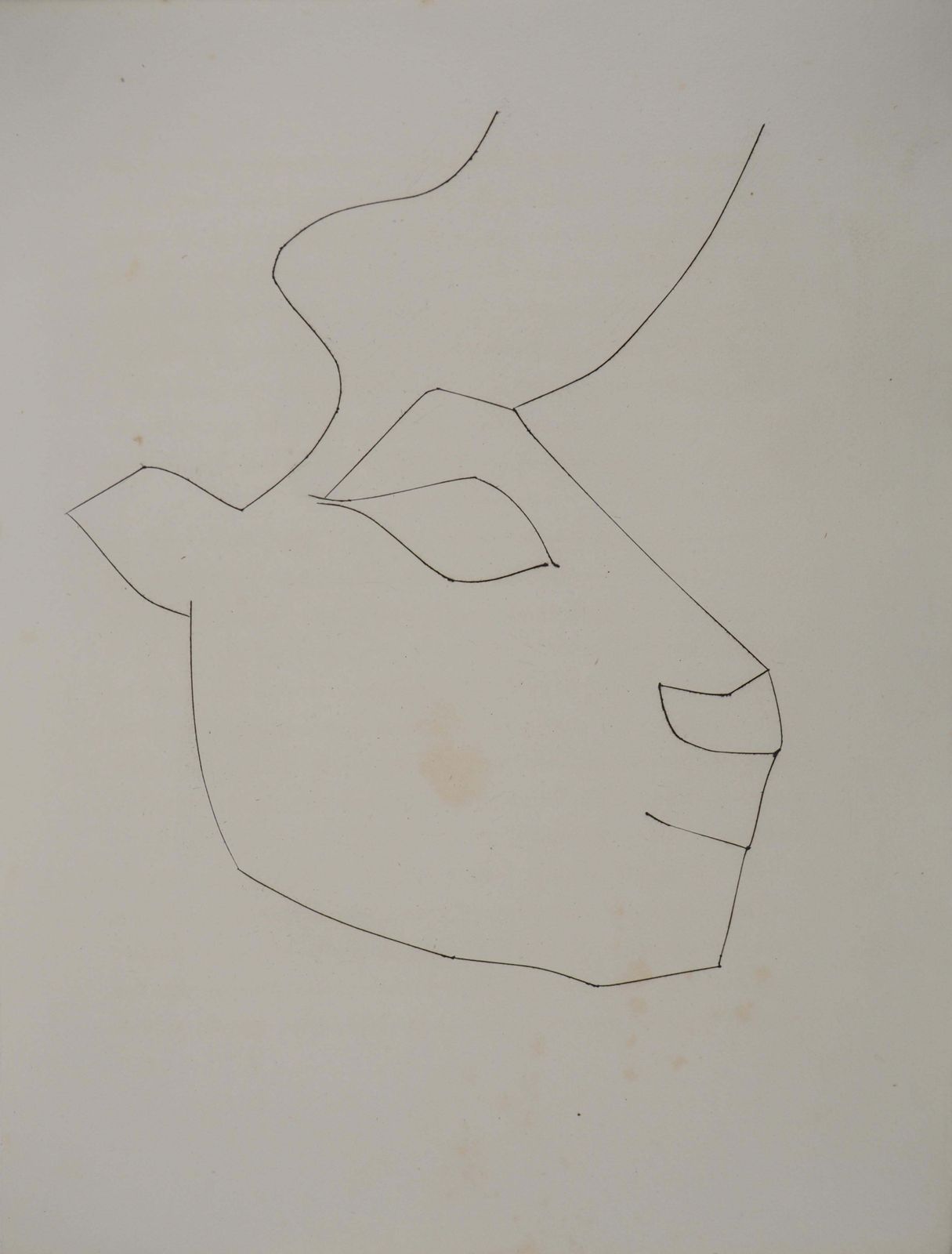 Pablo Picassocarmen, Portrait Of A Bull   Original Etching (Cramer #52)1949