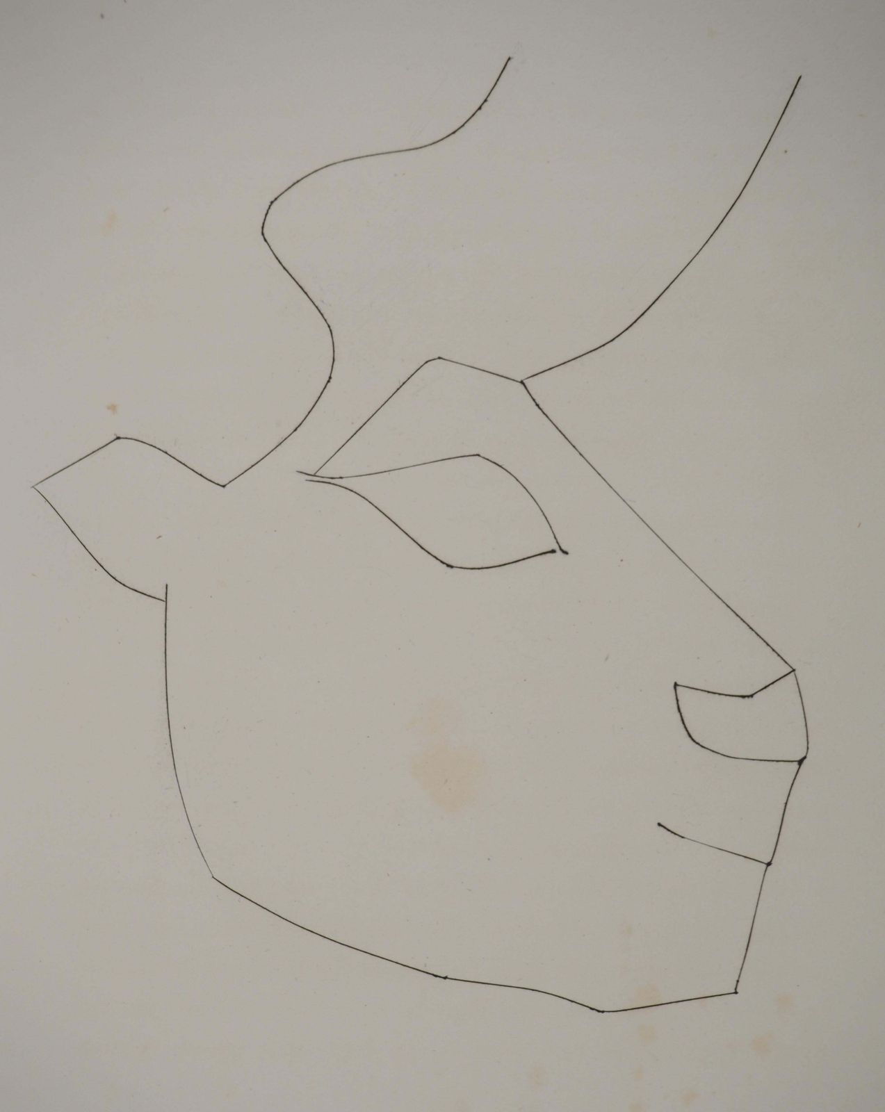 Pablo Picassocarmen, Portrait Of A Bull   Original Etching (Cramer #52)1949 photo for sale