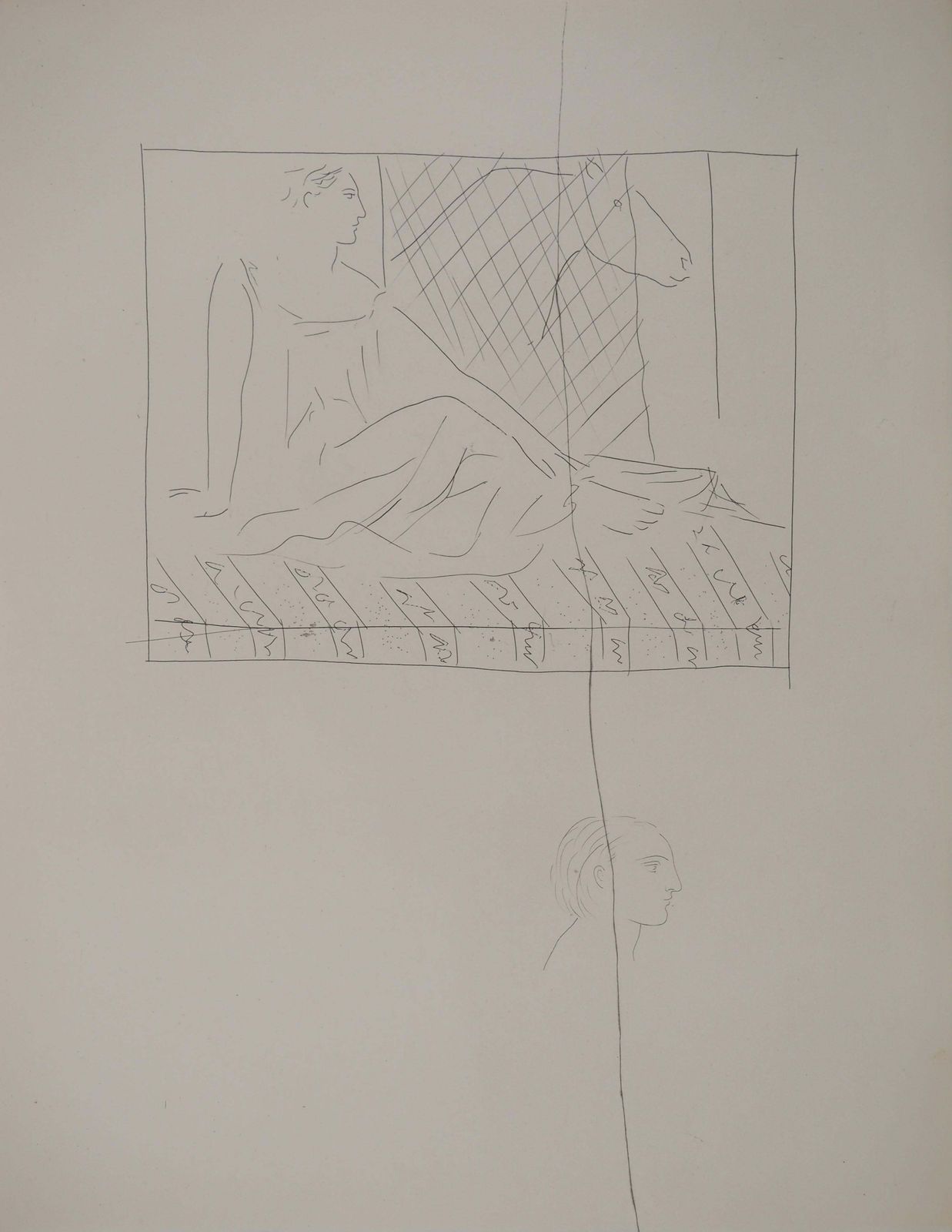 Pablo Picassométarmorphoses D'ovide, Woman And Horse   Original Etching (Baer #163)1936