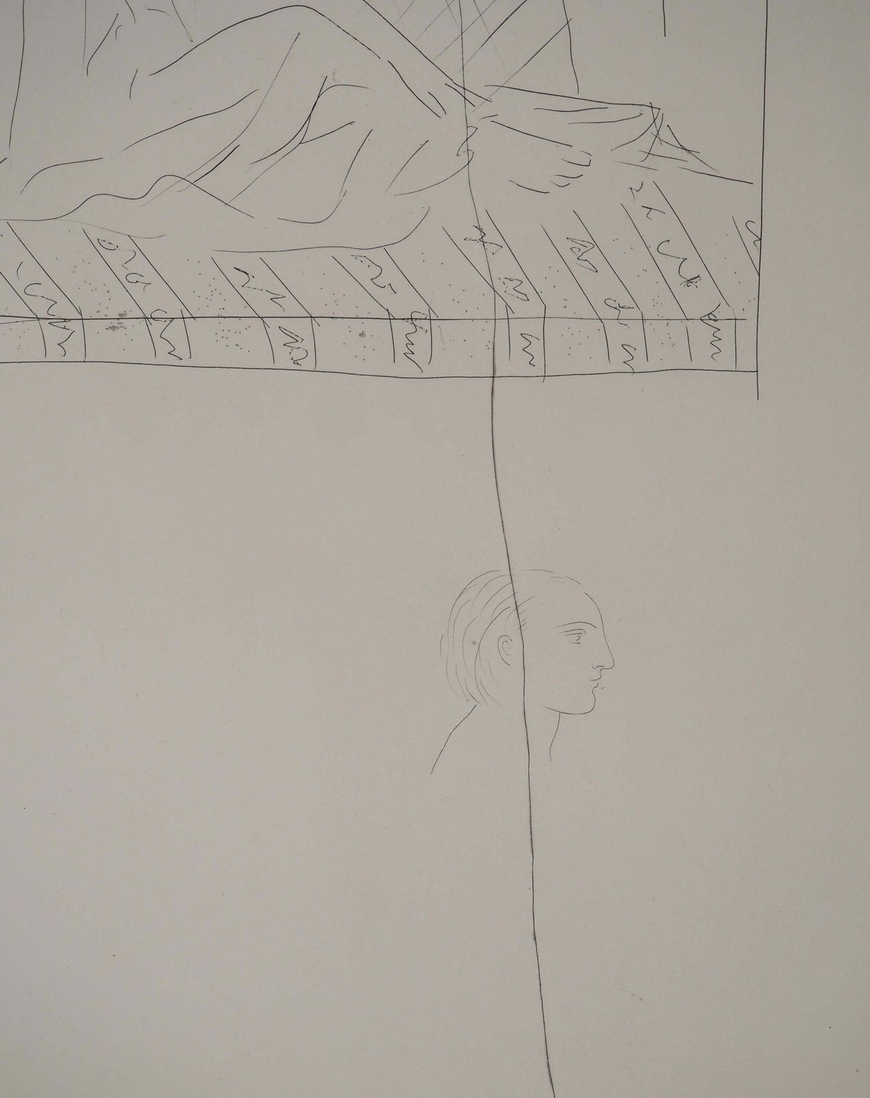 Pablo Picassométarmorphoses D'ovide, Woman And Horse   Original Etching (Baer #163)1936 photo vinterior