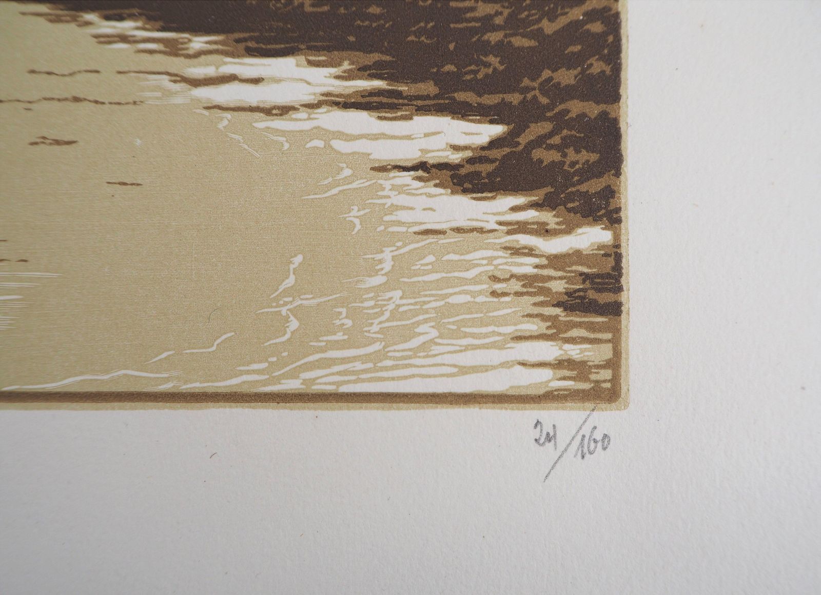 Camille Beltrandseascape : Sailboats At Belle Isle   Original Wooodcut, Handsigned & Numbered1929 photo buy