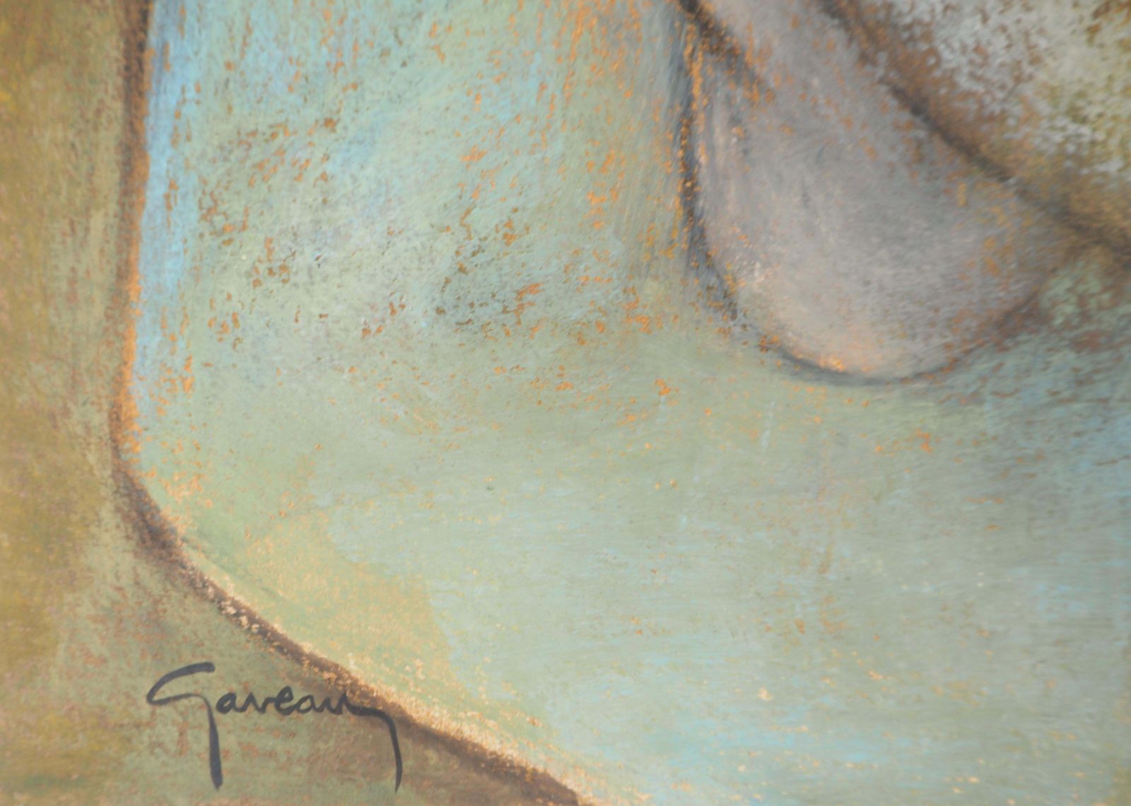 Claude Gaveaunude Woman From The Back   Original Handsigned Pastel Drawing photo for sale