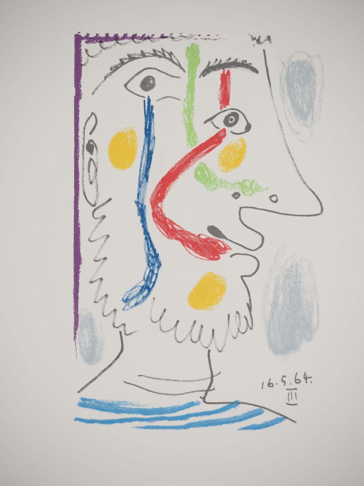 Le Goût Du Bonheur : Cubist Sailor Man   Lithograph1964 photo furniture