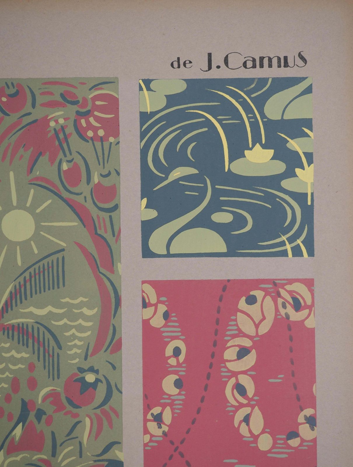 Jacques Camusart Deco : The Palm Tree Under The Sun, 1933   Original Lithograph1933 photo furniture